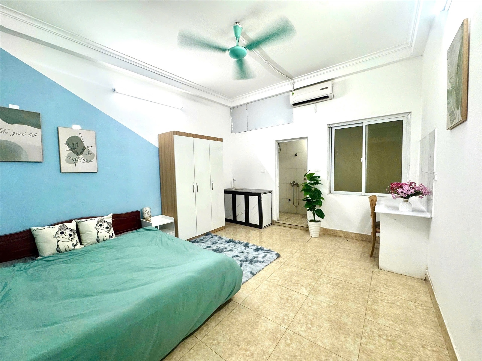 Phòng trọ Studio 25m2 tại Timehouse 2 Mỹ Đình - Nam Từ Liêm - Phòng ngủ