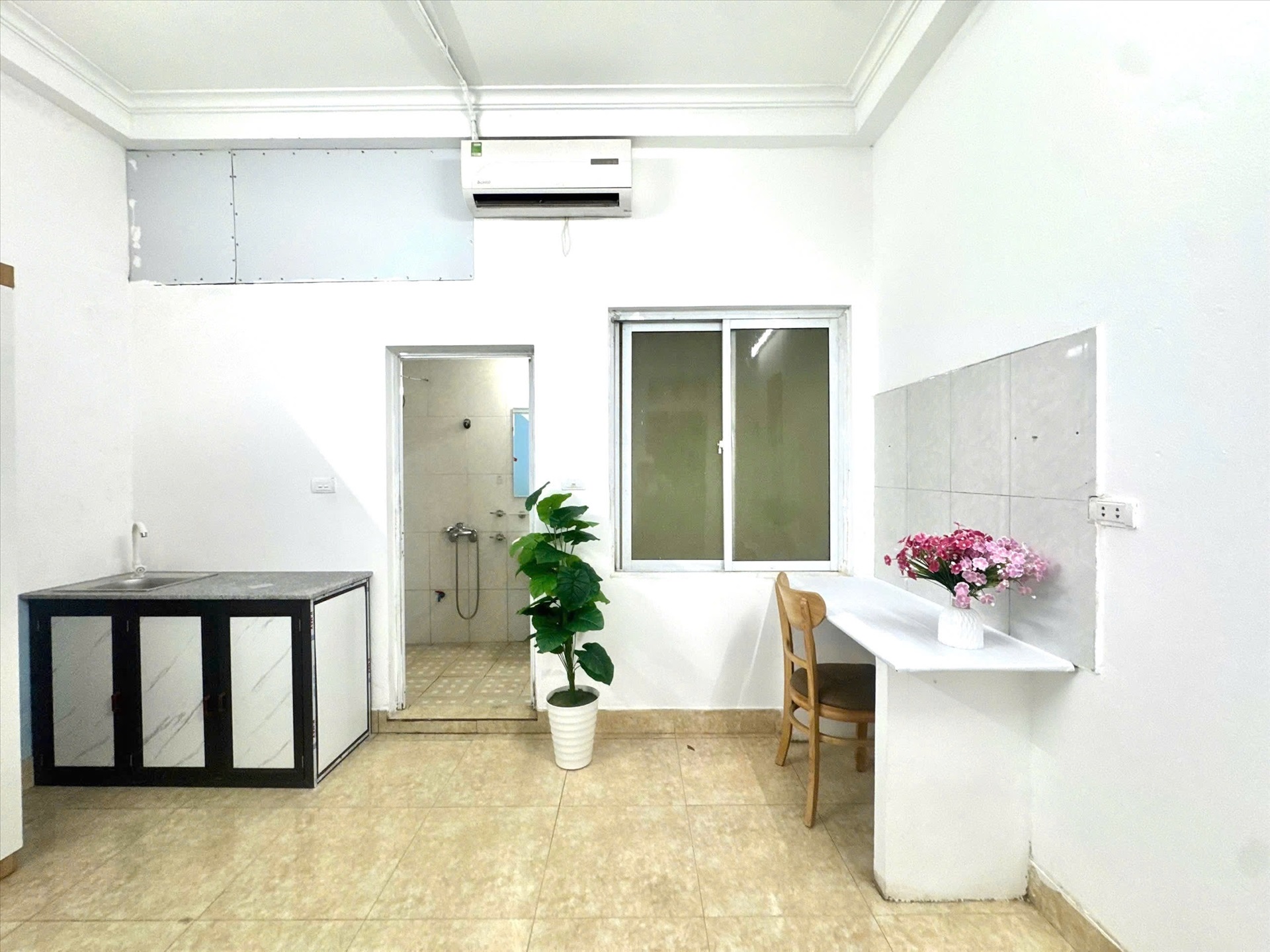 Phòng trọ Studio 25m2 tại Timehouse 2 Mỹ Đình - Nam Từ Liêm - Phòng bếp