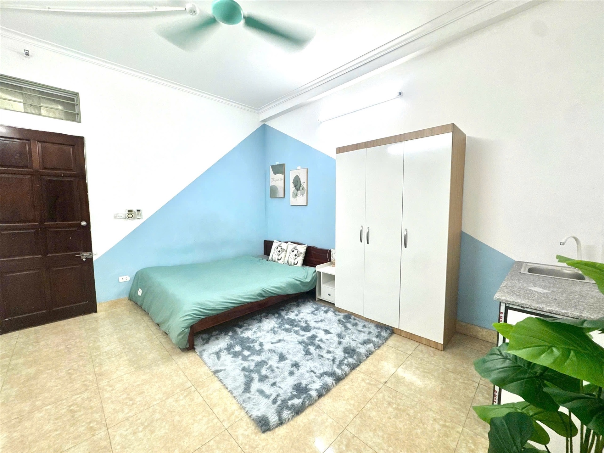 Phòng trọ Studio 25m2 tại Timehouse 2 Mỹ Đình - Nam Từ Liêm - Phòng ngủ