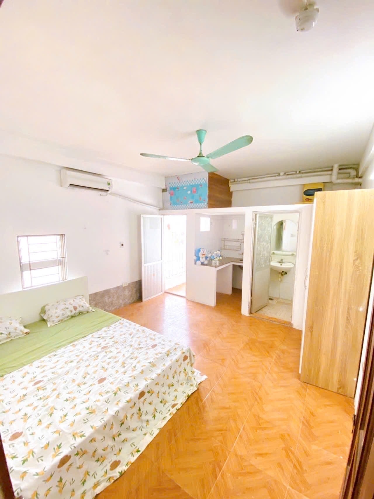 Phòng trọ Studio 25m2 tại Time House 1 Bằng Liệt - Hoàng Mai - Phòng ngủ