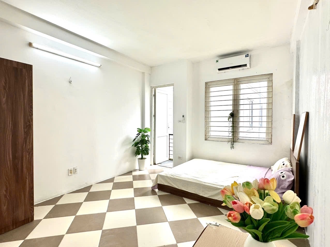Phòng trọ Studio 25m2 tại Time House 2 Thụy Khuê - Tây Hồ - Phòng ngủ