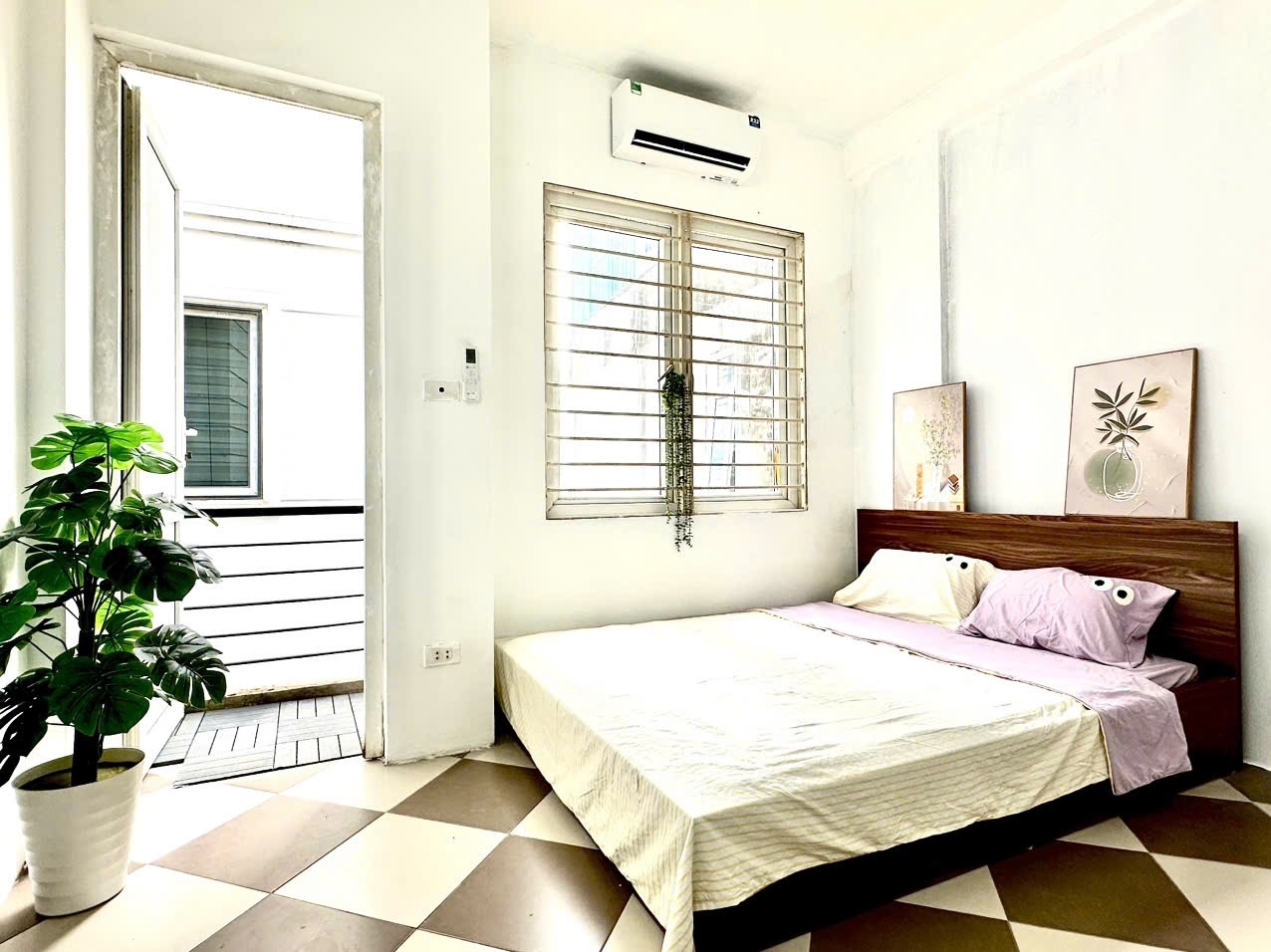 Phòng trọ Studio 25m2 tại Time House 2 Thụy Khuê - Tây Hồ - Phòng ngủ