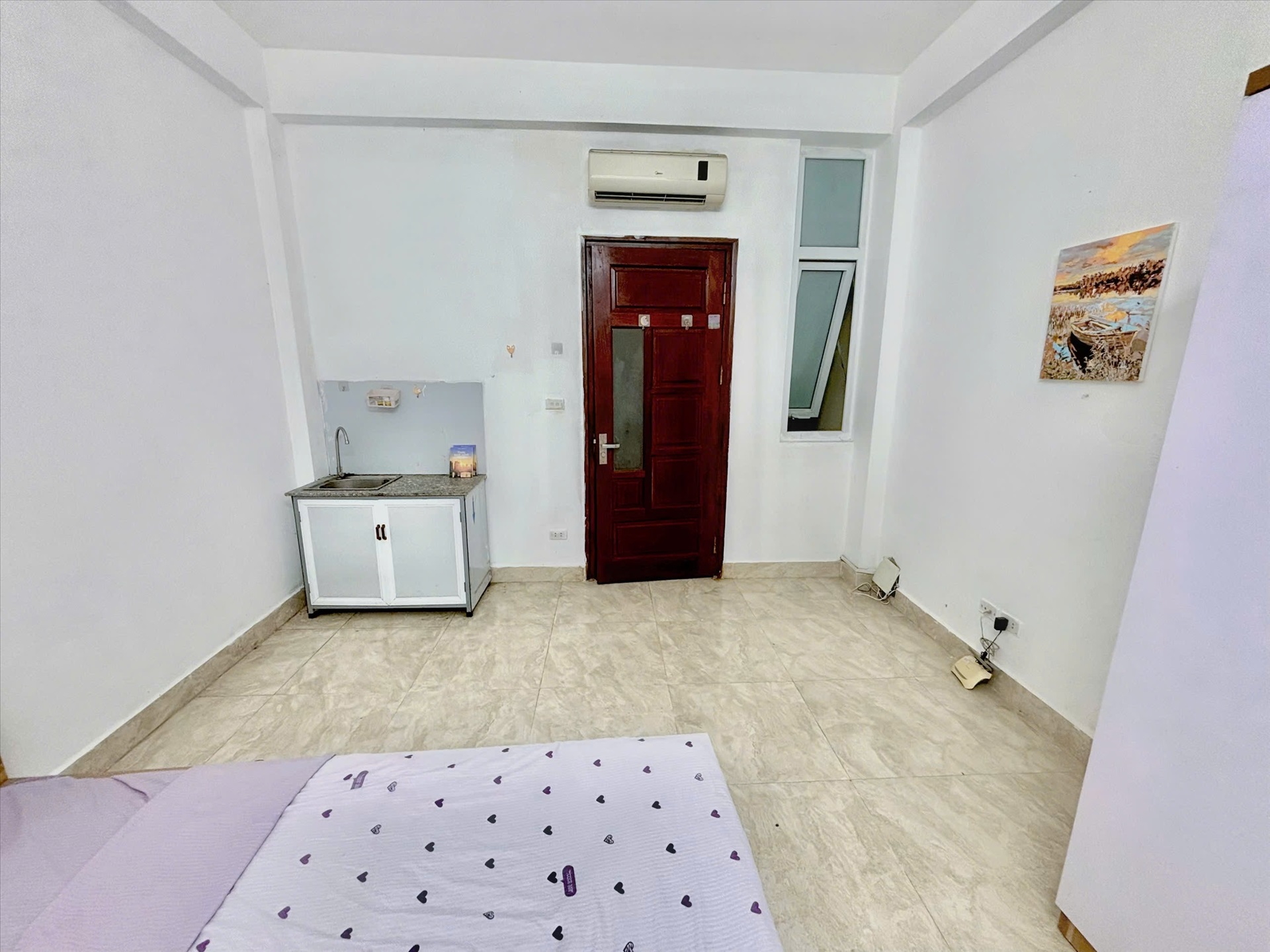 Phòng trọ Studio 20m2 tại Timehouse Mễ Trì Hạ - Nam Từ Liêm - Phòng ngủ