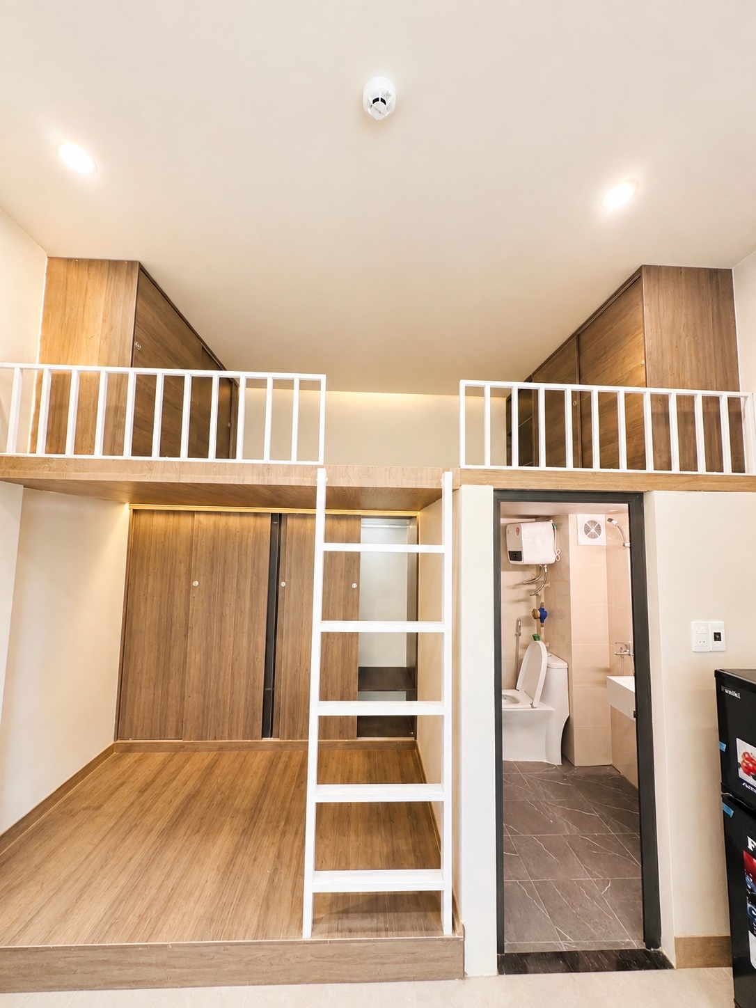 Phòng trọ Duplex 25m2 tại Friends Team Đội Nhân - Ba Đình - Phòng ngủ