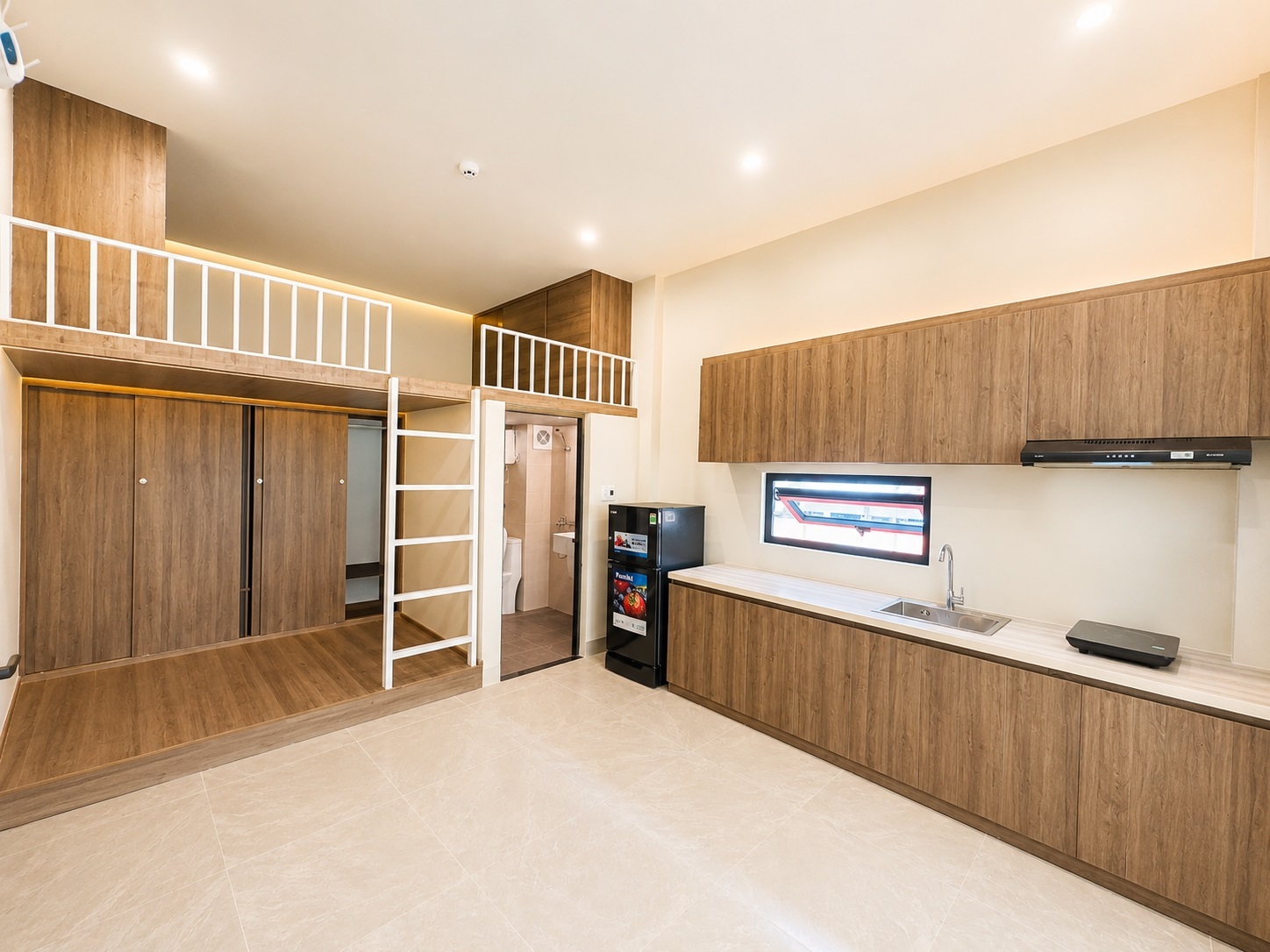 Phòng trọ Duplex 25m2 tại Friends Team Đội Nhân - Ba Đình - Phòng ngủ