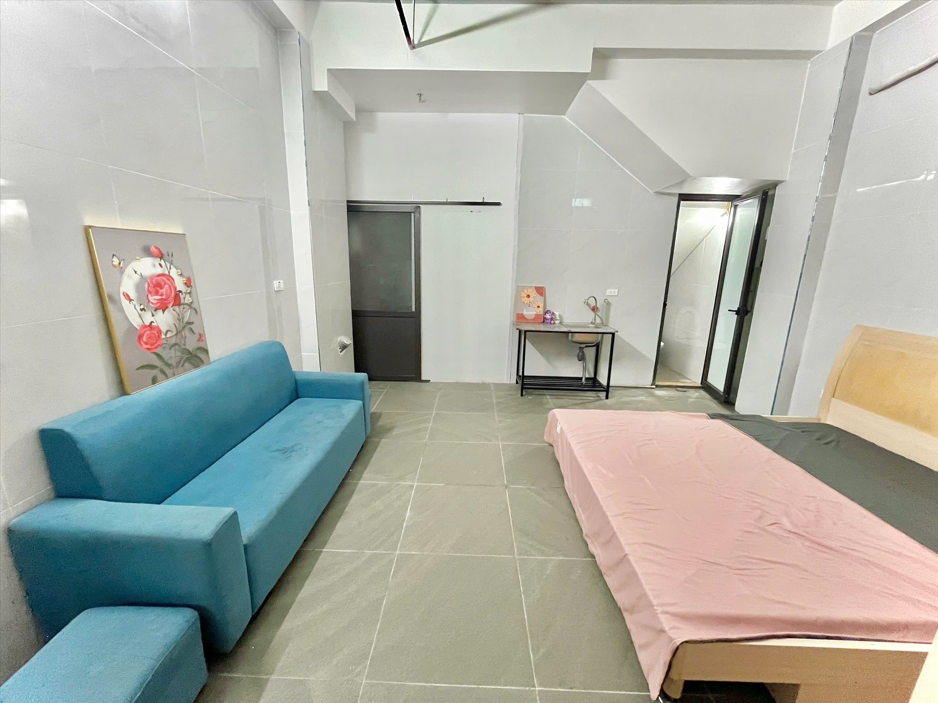Phòng trọ Studio 25m2 tại Time House 4 Cầu Diễn - Bắc Từ Liêm - Phòng ngủ