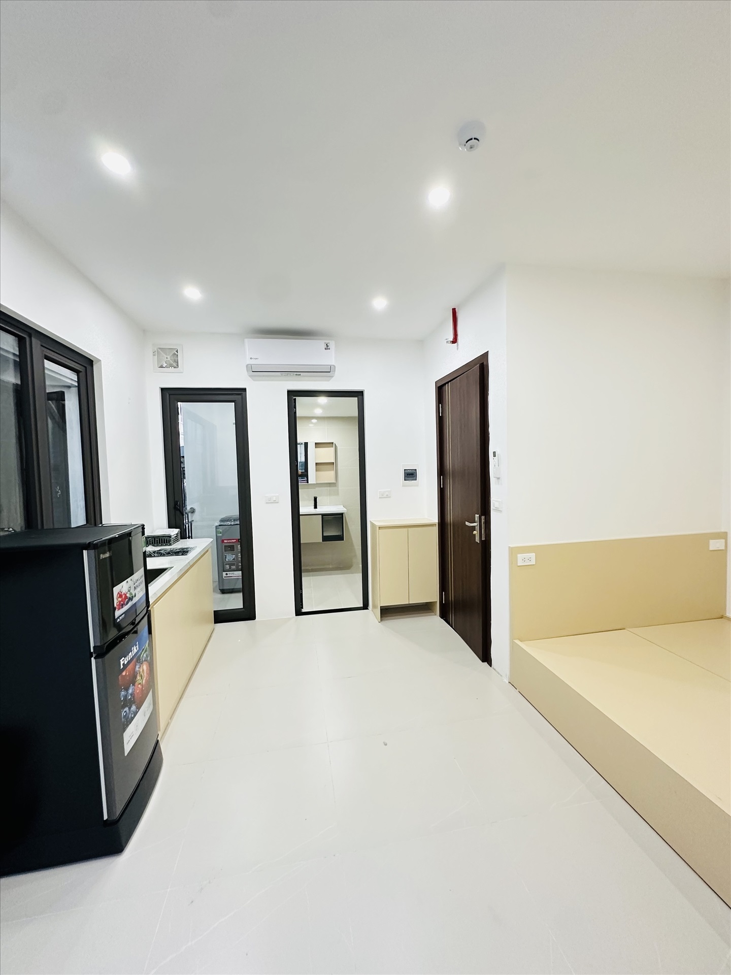 Phòng trọ Studio 30m2 tại Friends Team 1 Khâm Thiên - Đống Đa - Phòng bếp