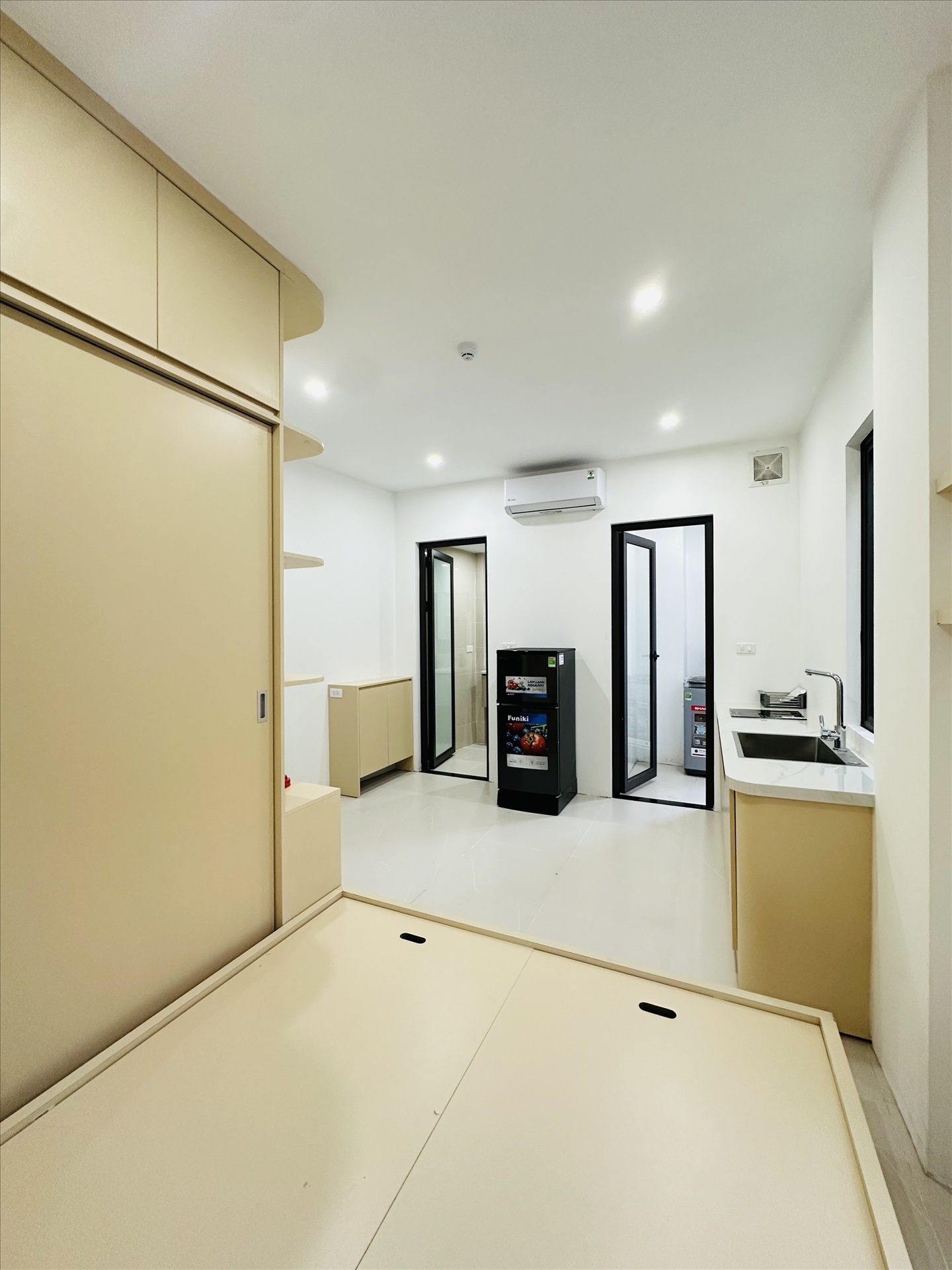 Phòng trọ Studio 30m2 tại Friends Team 1 Khâm Thiên - Đống Đa - Phòng bếp