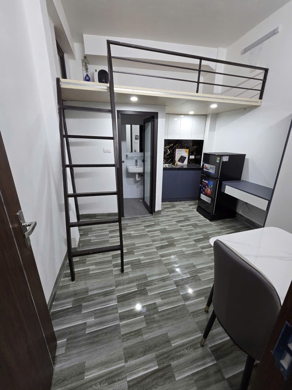 Phòng trọ Duplex 25m2 tại TV Home Phương Canh - Nam Từ Liêm - Phòng khách