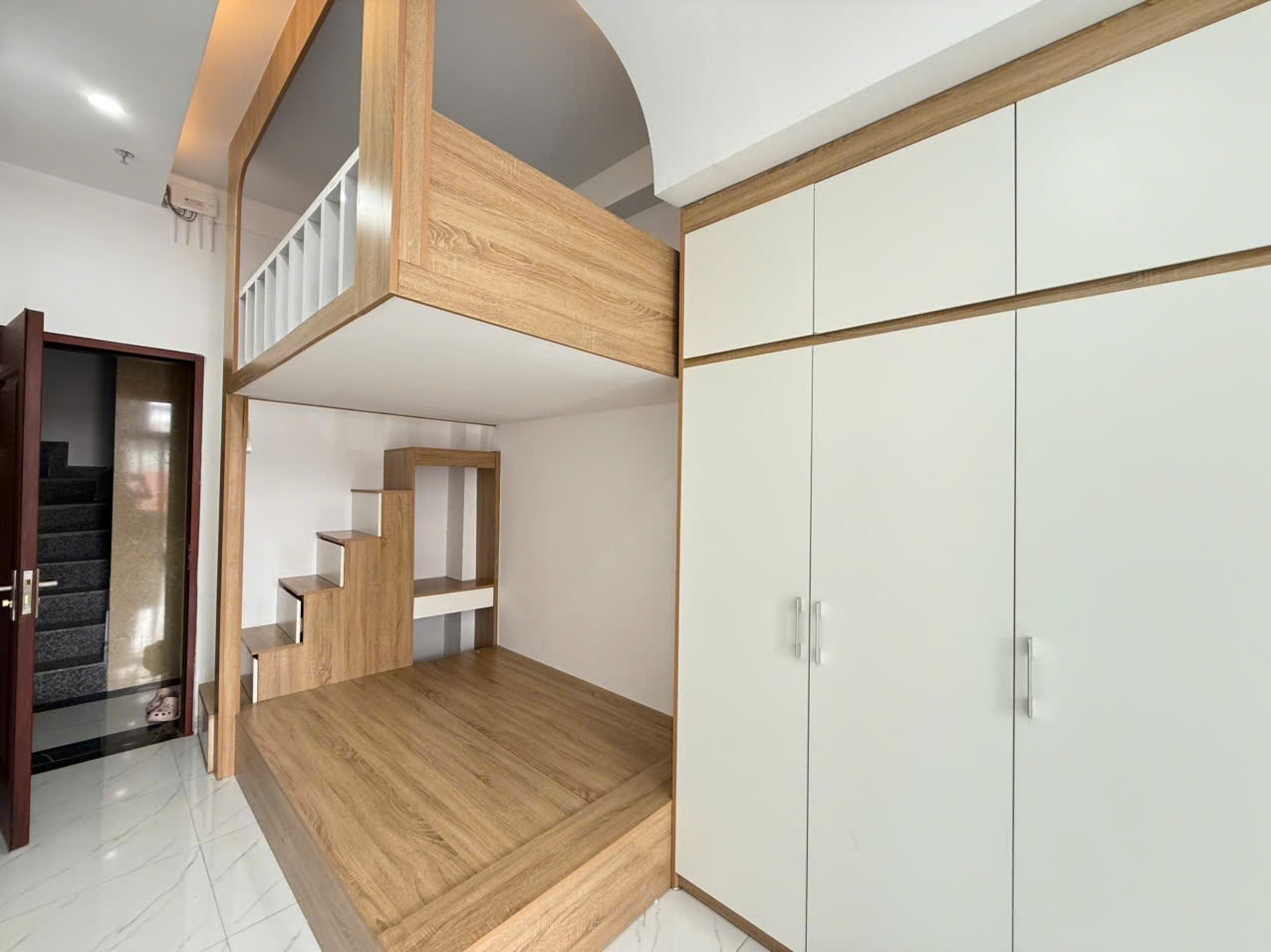 Phòng trọ Studio 24m2 tại Sunshine Thái Hà - Đống Đa - Phòng ngủ