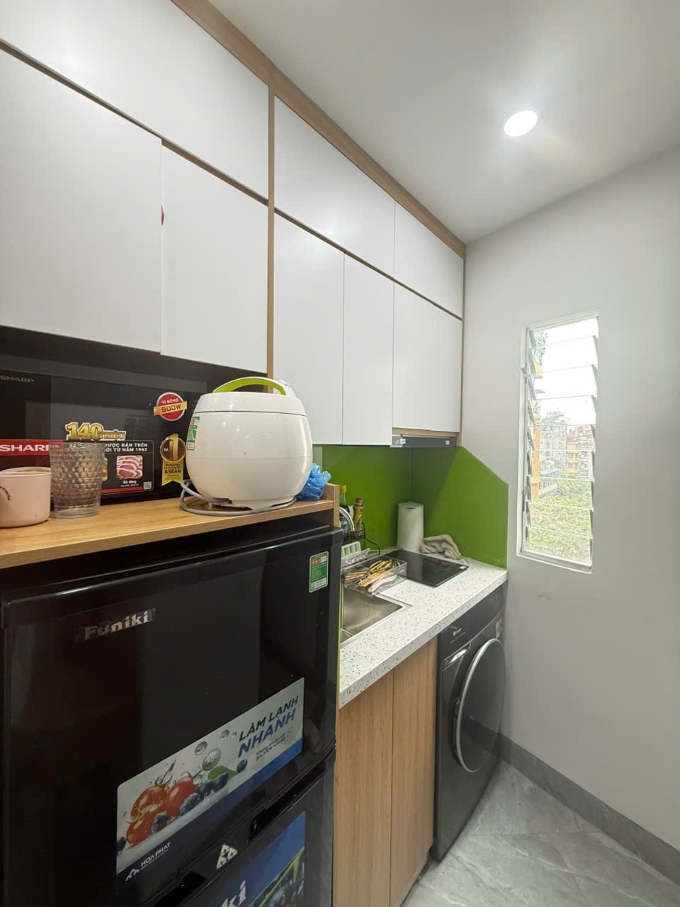 Phòng trọ Studio 22m2 tại Sunshine Trần Duy Hưng - Cầu Giấy - Phòng bếp
