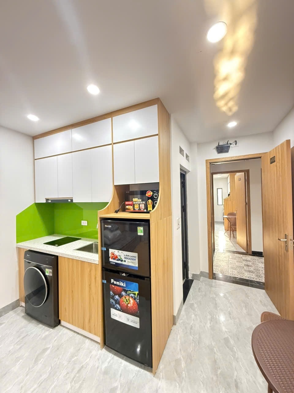 Phòng trọ Studio 24m2 tại Sunshine Trần Duy Hưng - Cầu Giấy - Phòng bếp