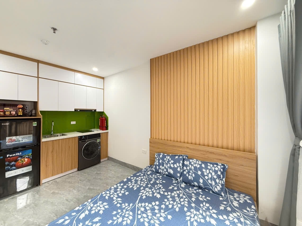 Phòng trọ Studio 24m2 tại Sunshine Trần Duy Hưng - Cầu Giấy - Phòng ngủ