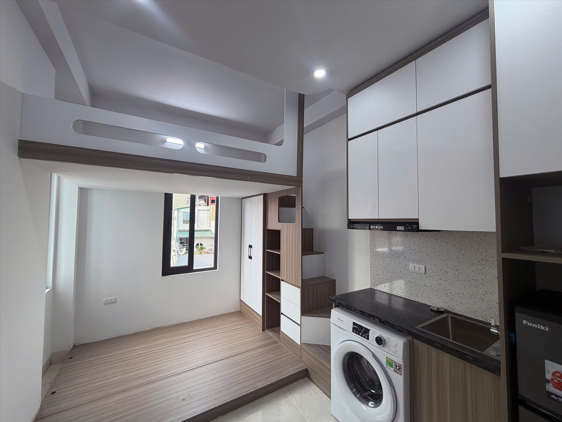 Phòng trọ Studio 24m2 tại Sunshine Định Công Thượng - Hoàng Mai - Phòng ngủ