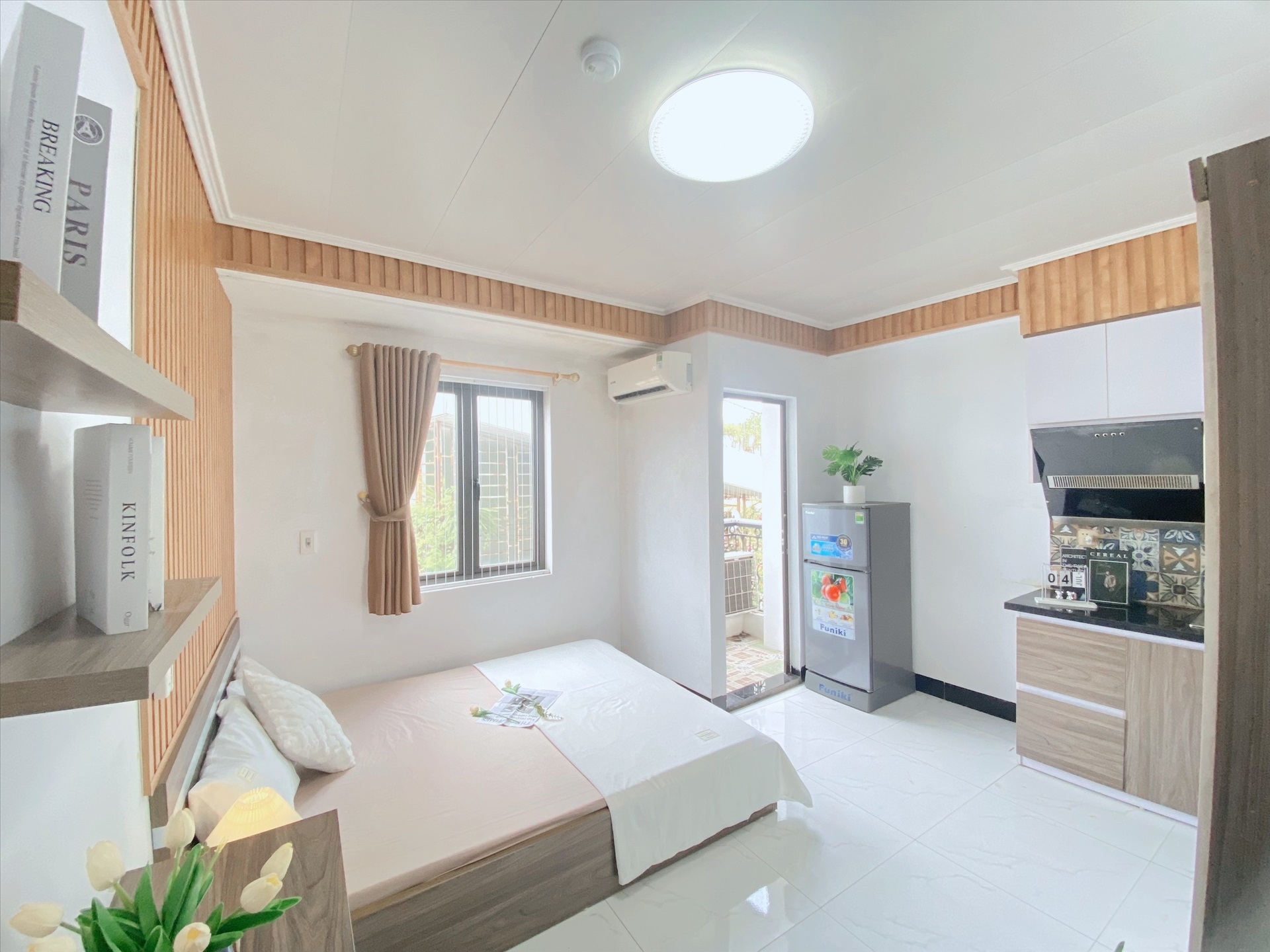 Phòng trọ Studio 20m2 tại Suha Home 2 Nhân Hòa - Thanh Xuân - Phòng ngủ