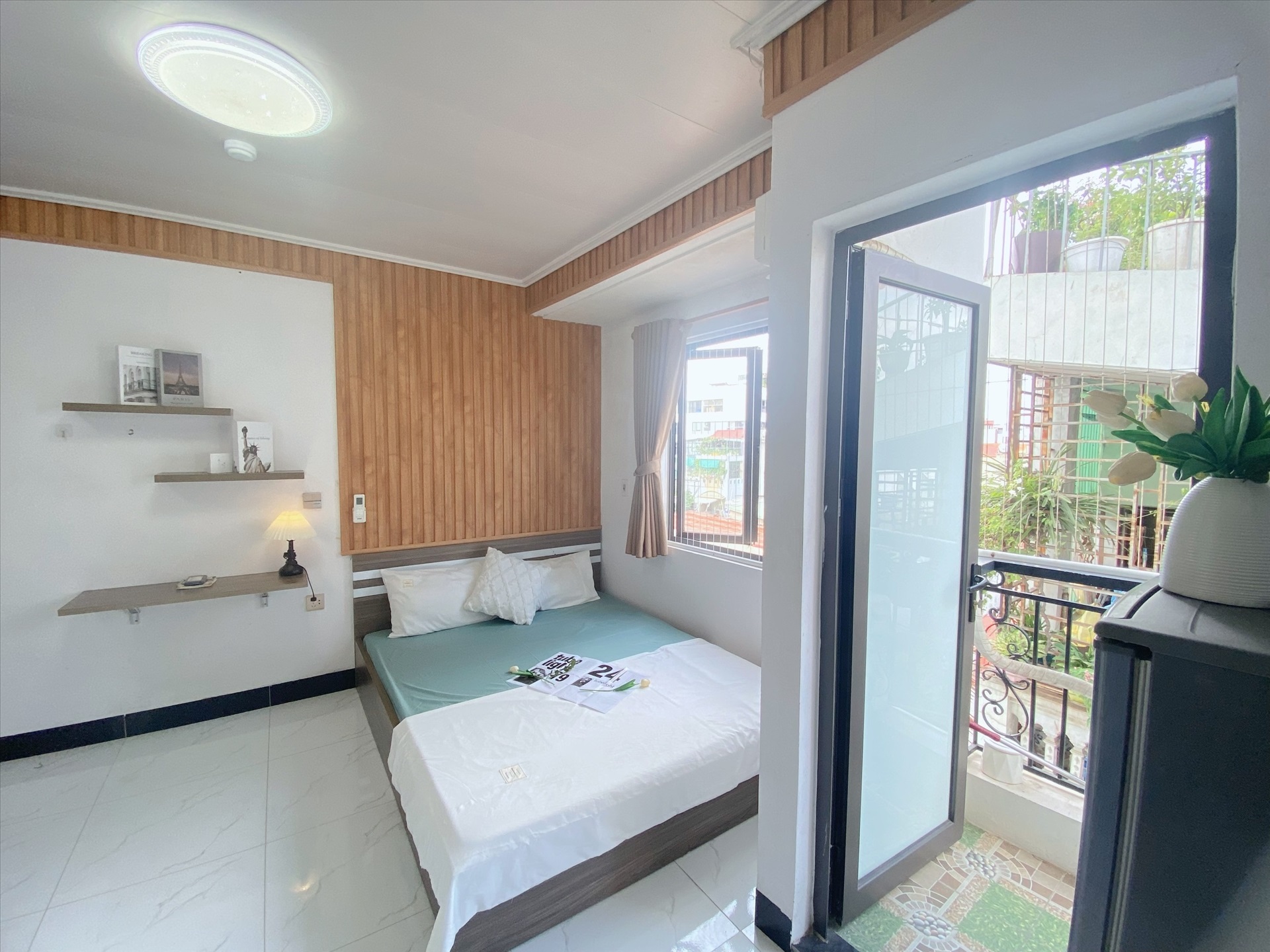 Phòng trọ Studio 20m2 tại Suha Home 2 Nhân Hòa - Thanh Xuân - Phòng ngủ