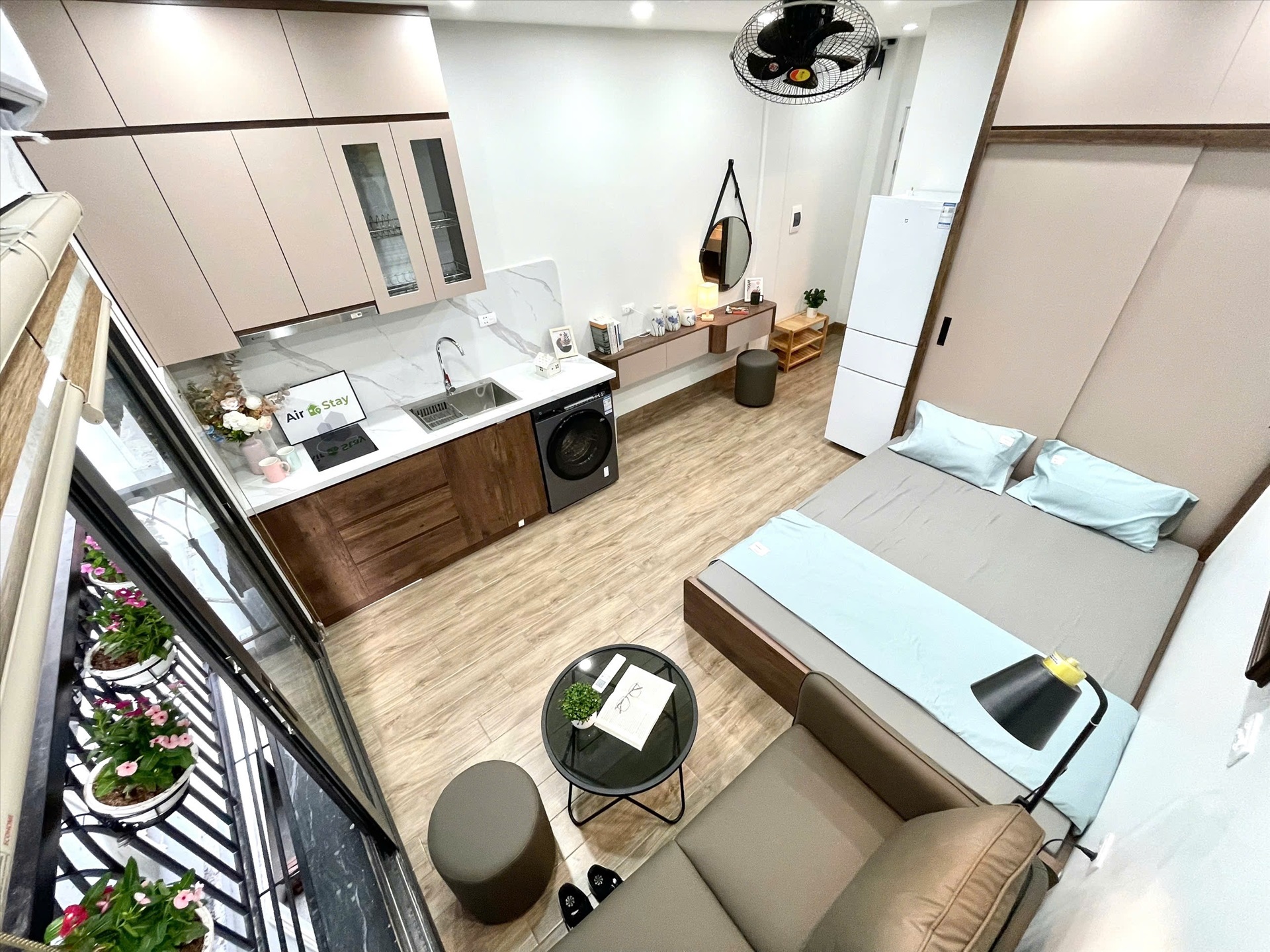 Phòng trọ Studio 28m2 tại Airstay Vương Thừa Vũ - Thanh Xuân - Phòng ngủ