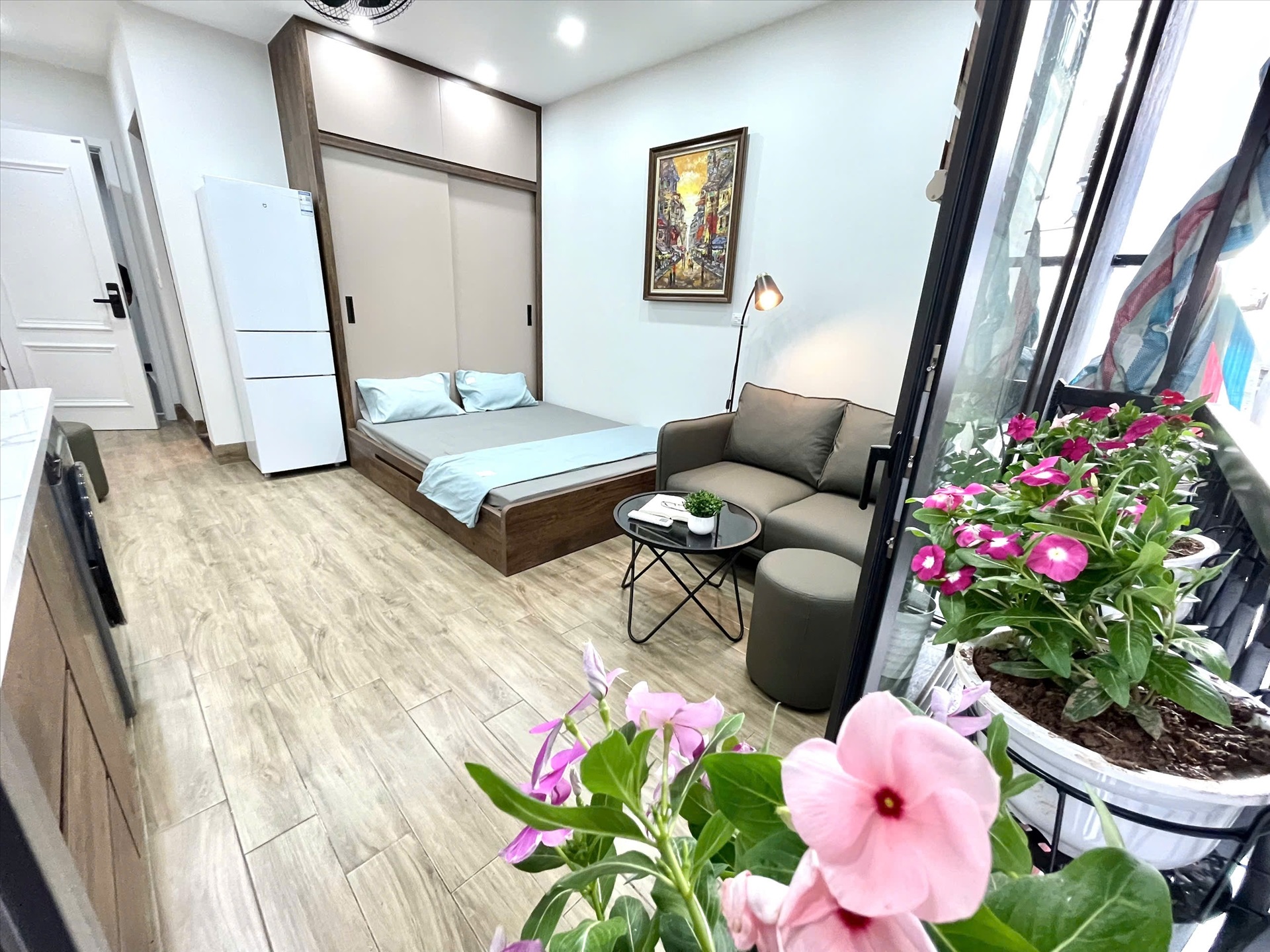 Phòng trọ Studio 28m2 tại Airstay Vương Thừa Vũ - Thanh Xuân - Phòng khách