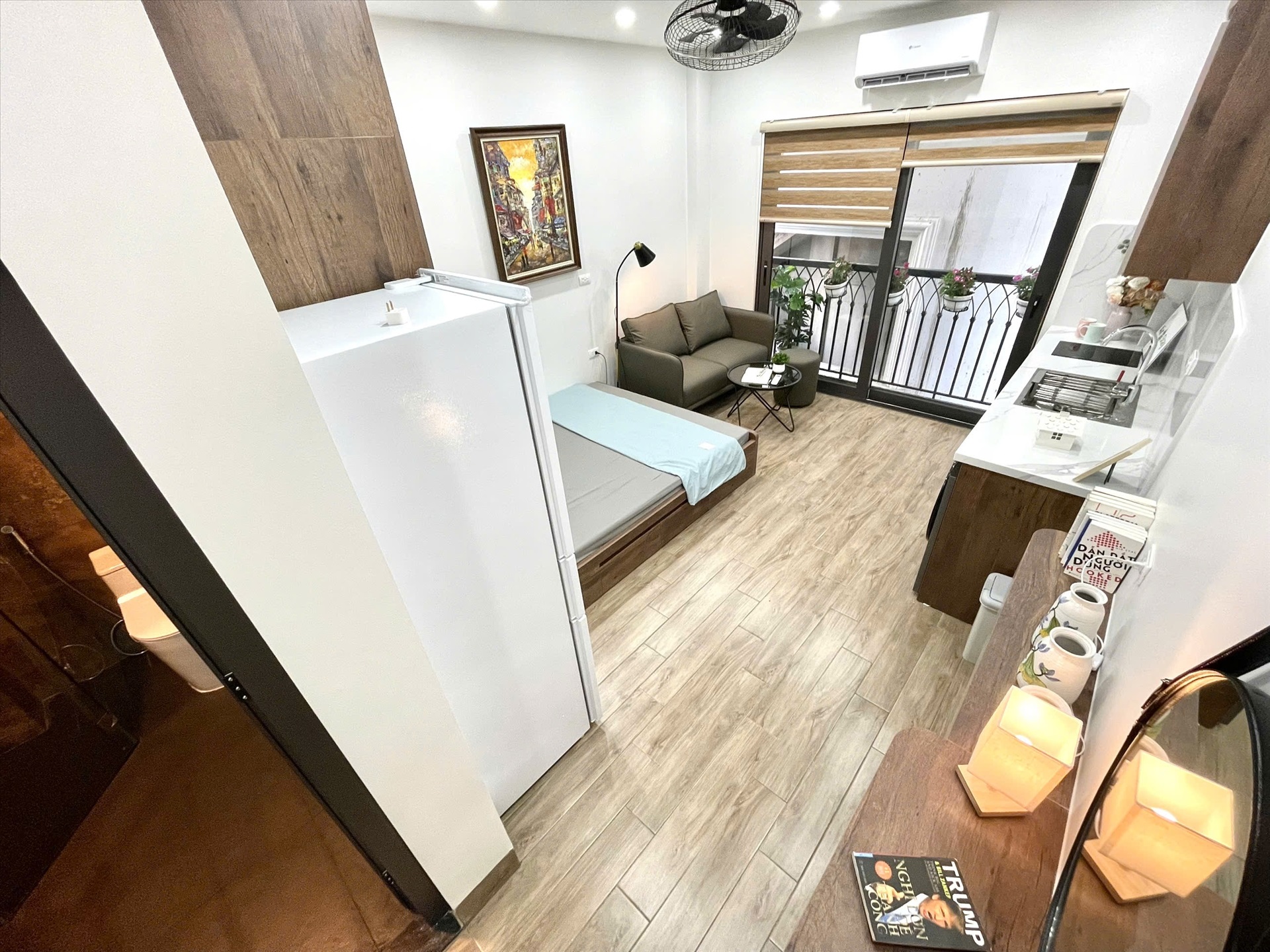 Phòng trọ Studio 28m2 tại Airstay Vương Thừa Vũ - Thanh Xuân - Phòng ngủ