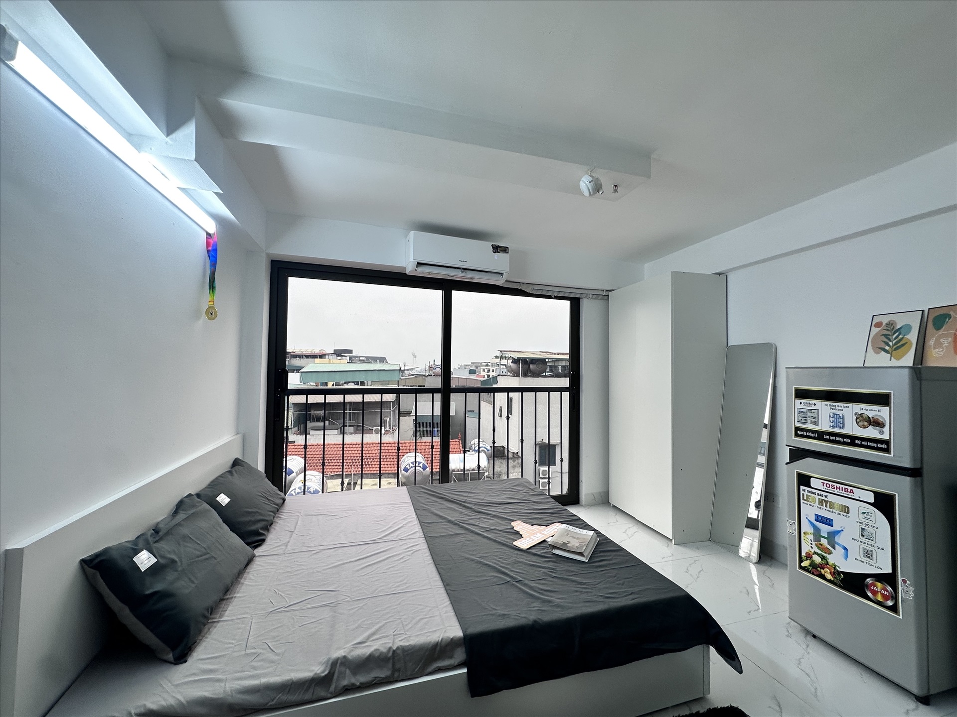 Phòng trọ Studio 20m2 tại DreamHouse 1 Mỹ Đình - Nam Từ Liêm - Phòng ngủ