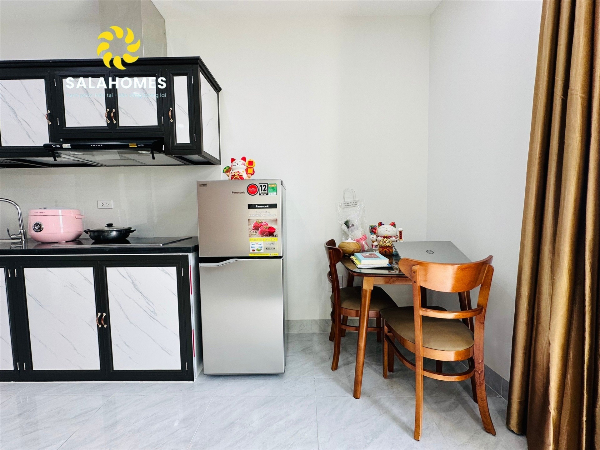 Phòng trọ Studio 30m2 tại Salahomes Định Công Thượng - Hoàng Mai - Phòng bếp