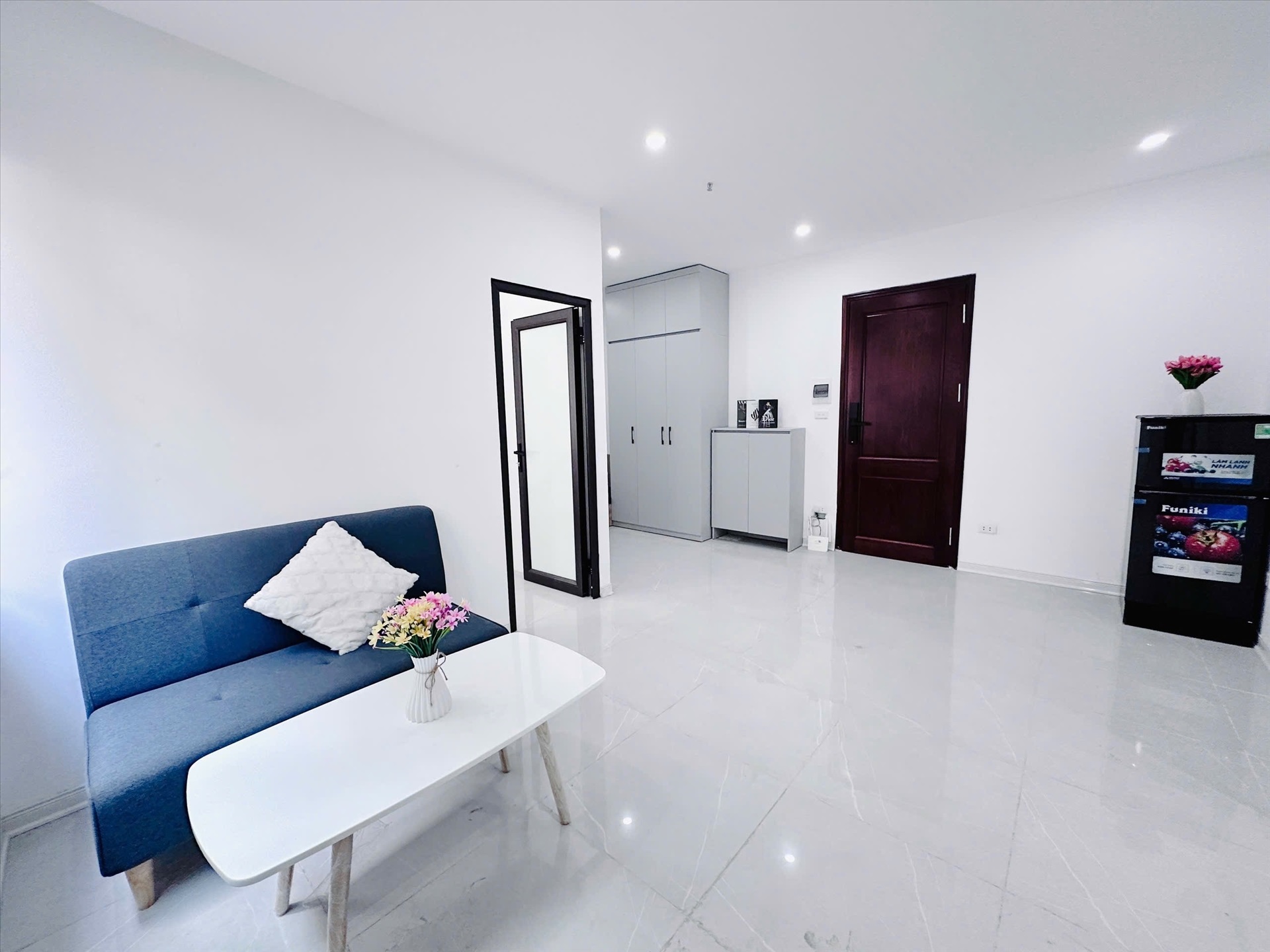 Phòng trọ 2 Phòng ngủ 45m2 tại Suha Home Nguyễn Văn Huyên - Cầu Giấy - Phòng khách