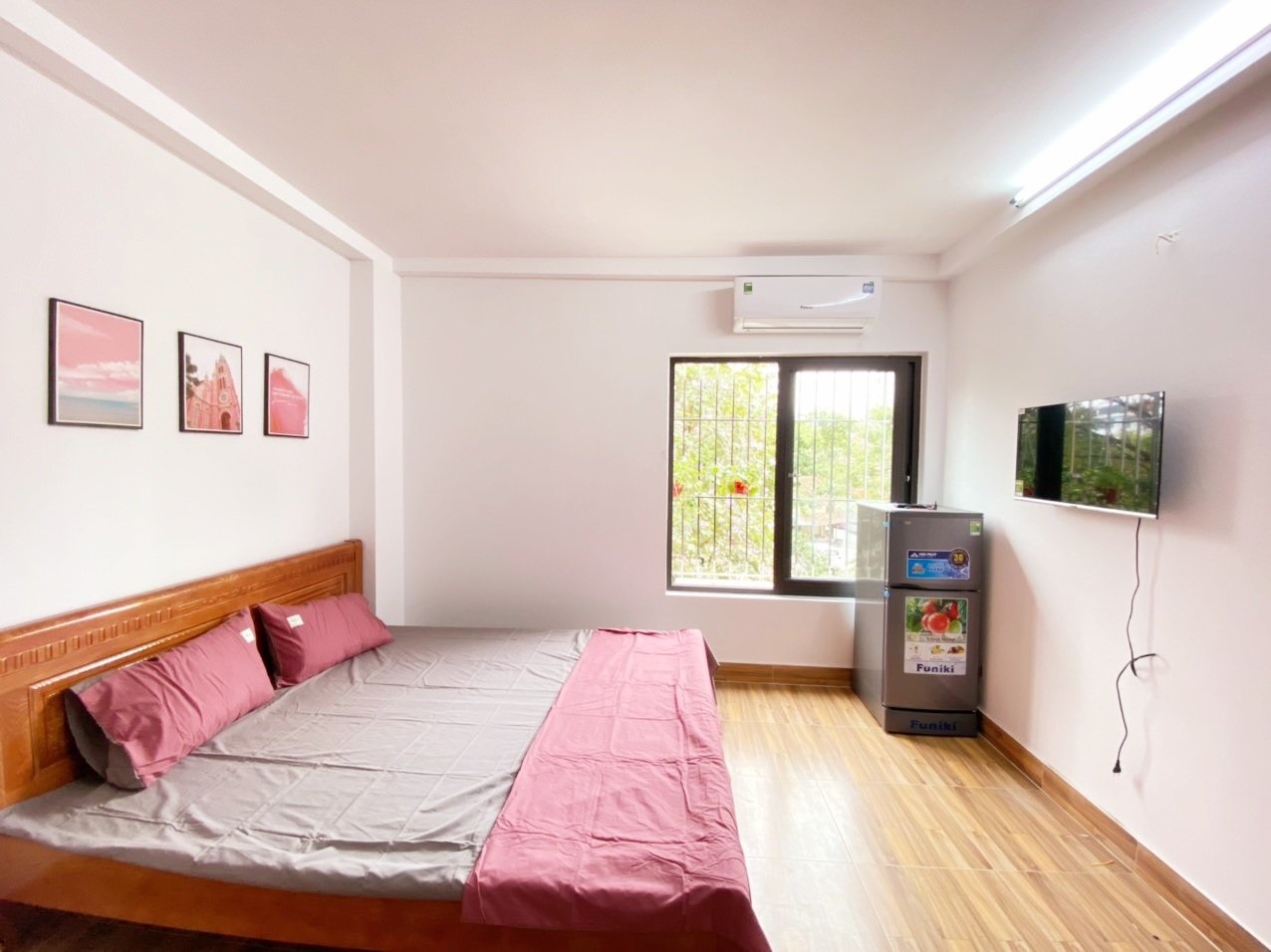 Phòng trọ Studio 24m2 tại Suha Home Khương Đình - Thanh Xuân - Phòng ngủ
