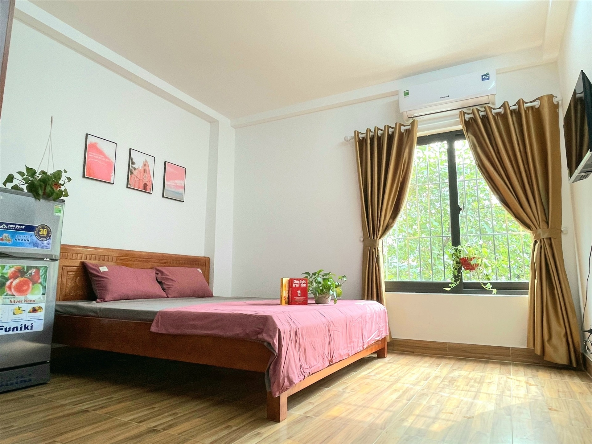 Phòng trọ Studio 24m2 tại Suha Home Khương Đình - Thanh Xuân - Phòng ngủ