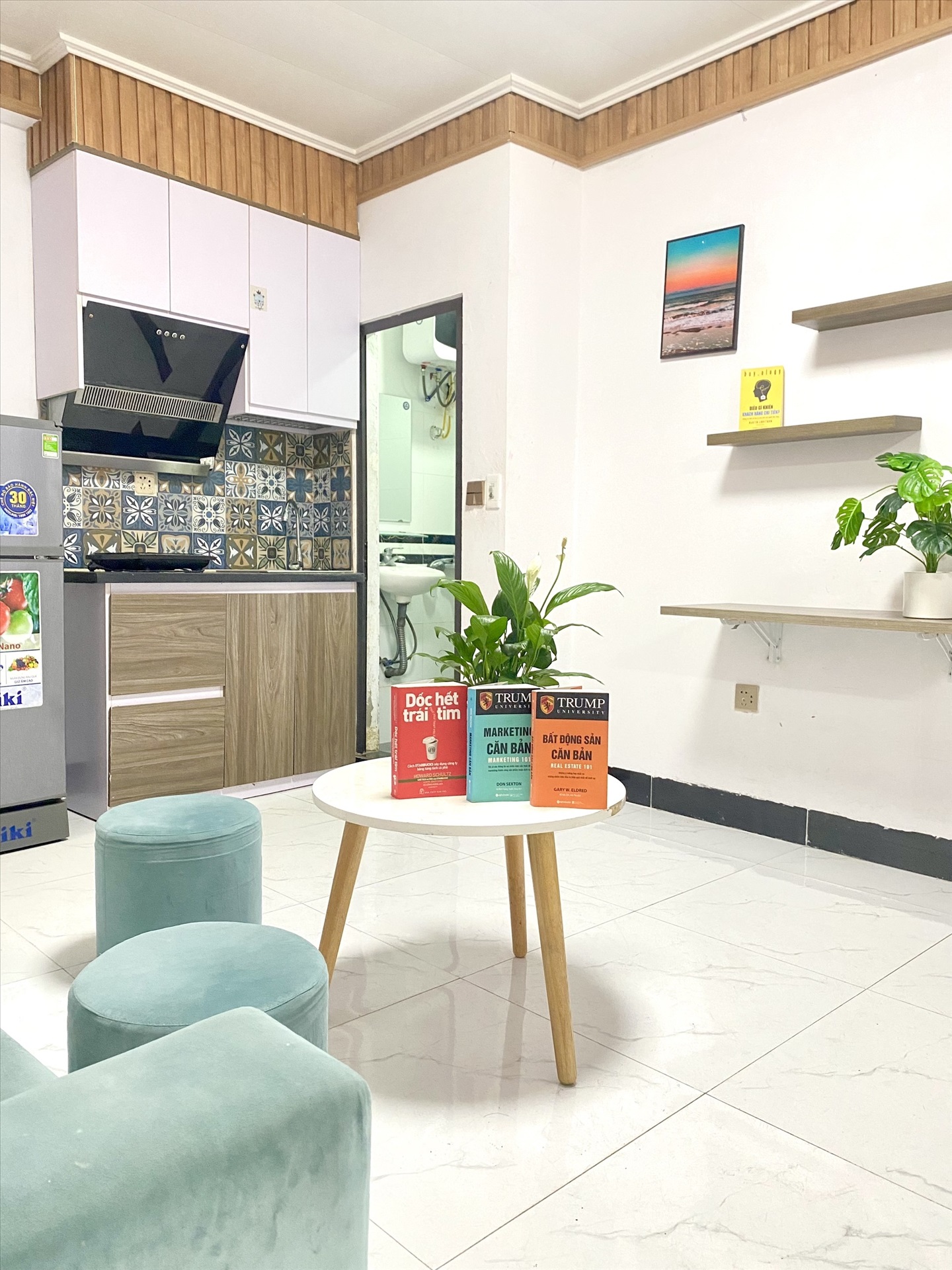 Phòng trọ 1 Phòng ngủ 40m2 tại Suha Home 2 Nhân Hòa - Thanh Xuân - Phòng khách