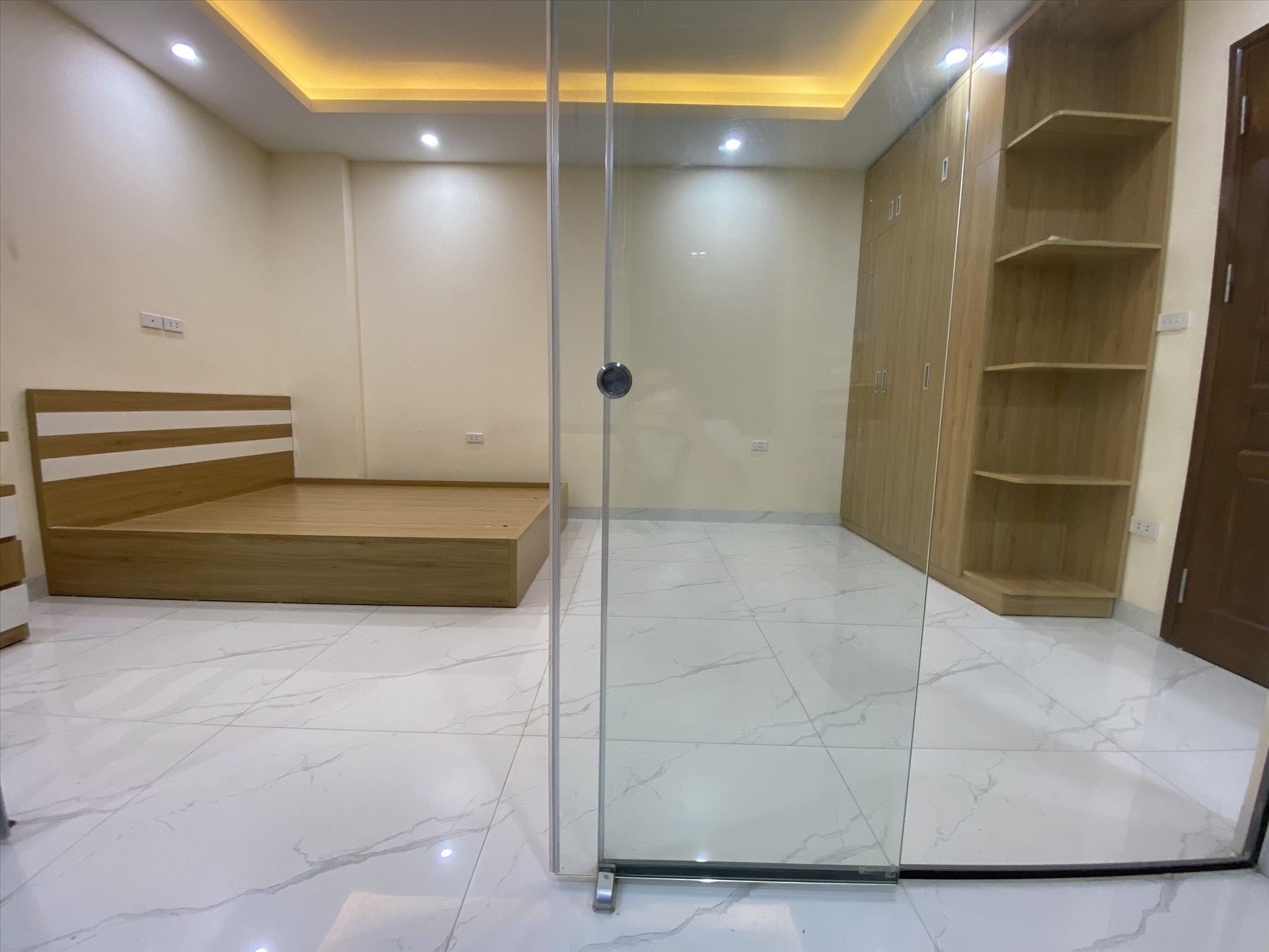 Phòng trọ Studio 27m2 tại HP Land Trần Hữu Tước - Đống Đa - Phòng ngủ