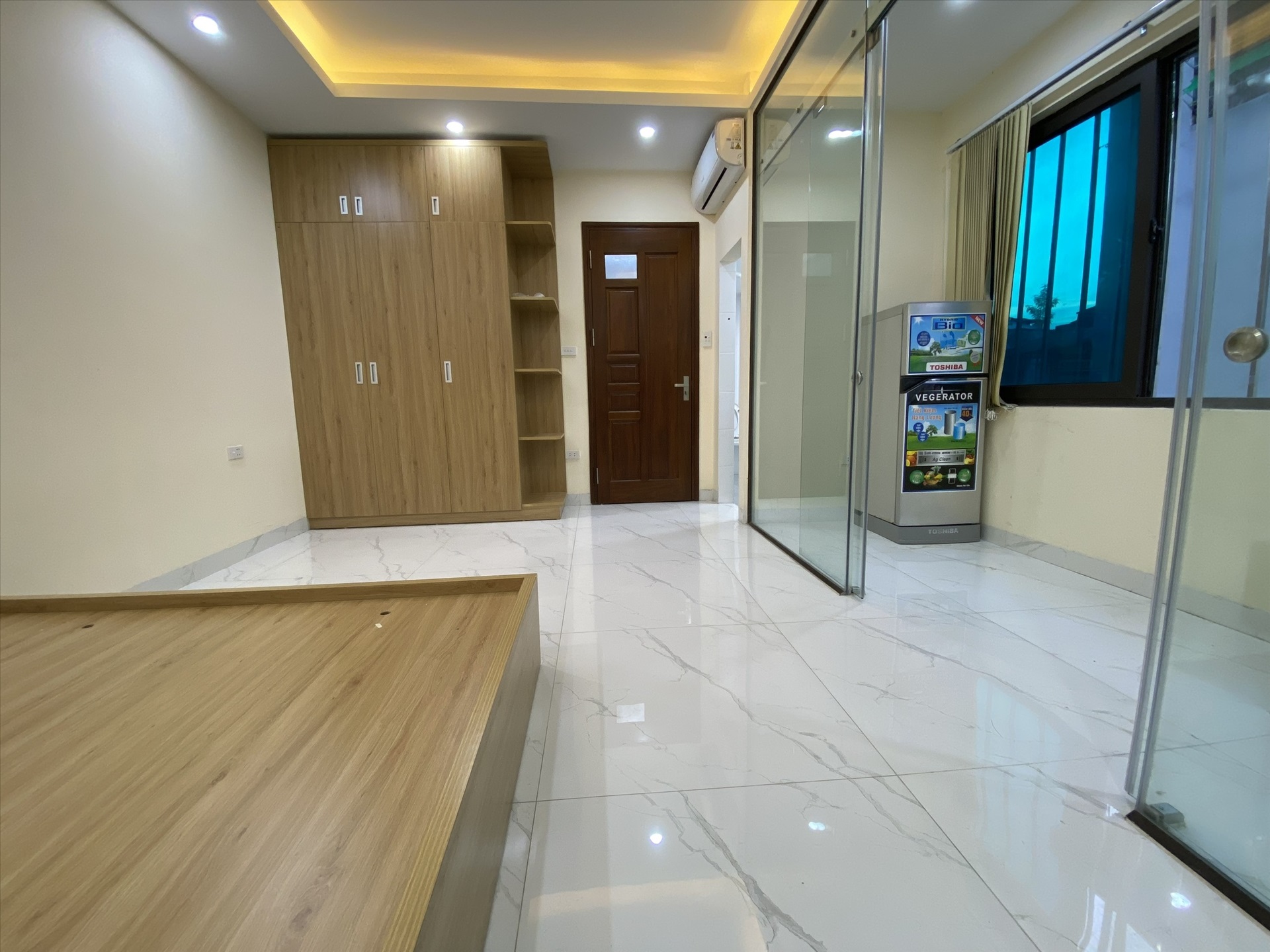 Phòng trọ Studio 27m2 tại HP Land Trần Hữu Tước - Đống Đa - Phòng ngủ