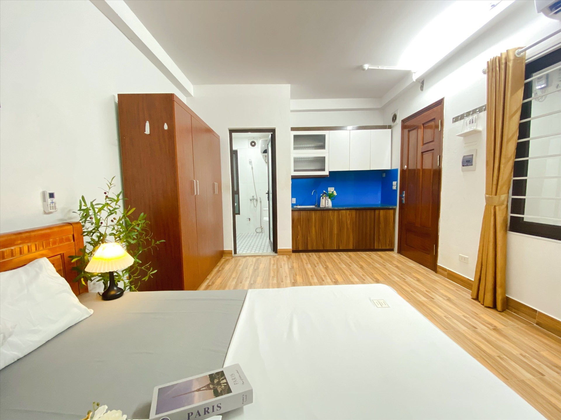 Phòng trọ Studio 25m2 tại Suha Home Khương Đình - Thanh Xuân - Phòng ngủ