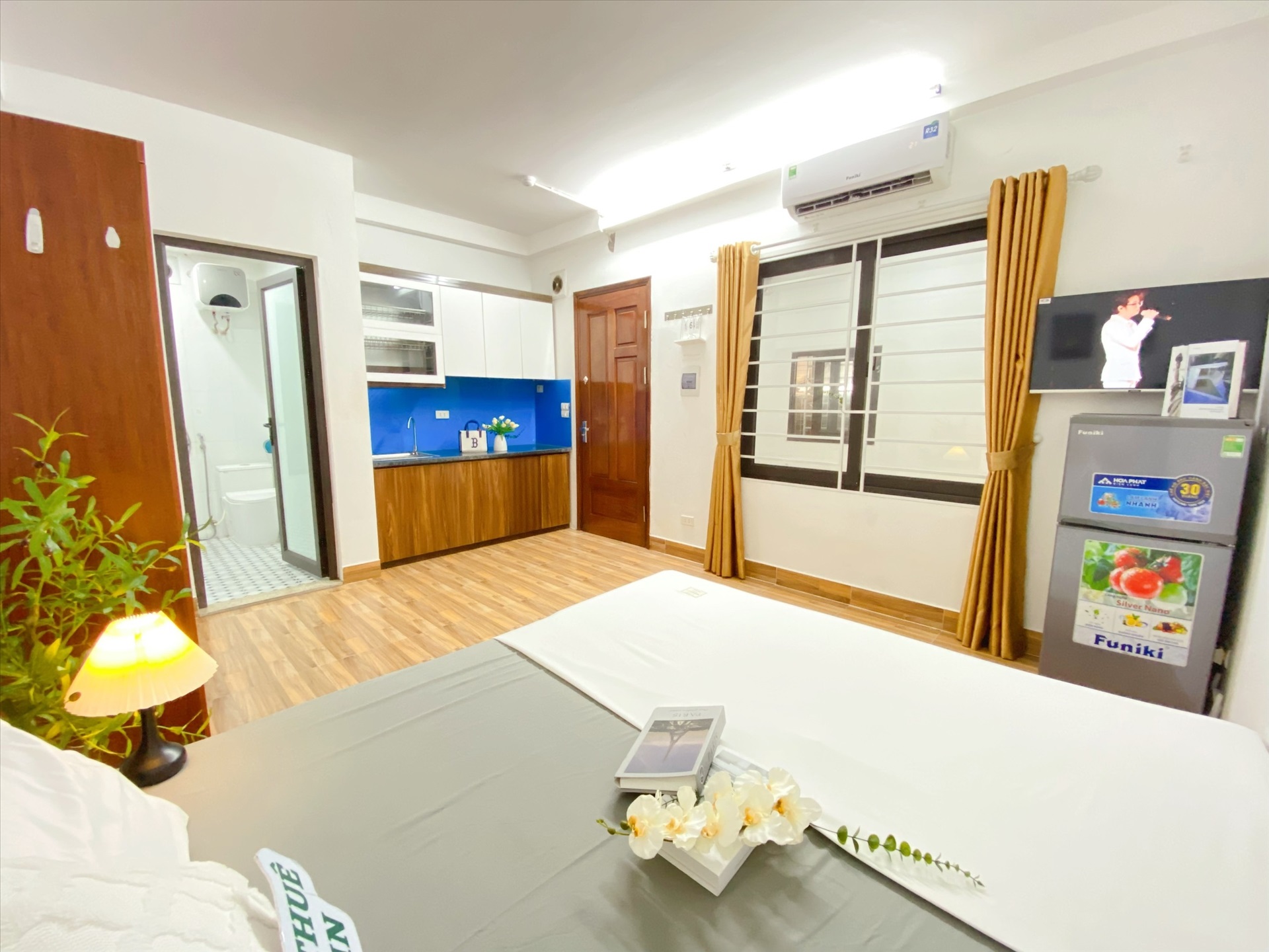 Phòng trọ Studio 25m2 tại Suha Home Khương Đình - Thanh Xuân - Phòng ngủ