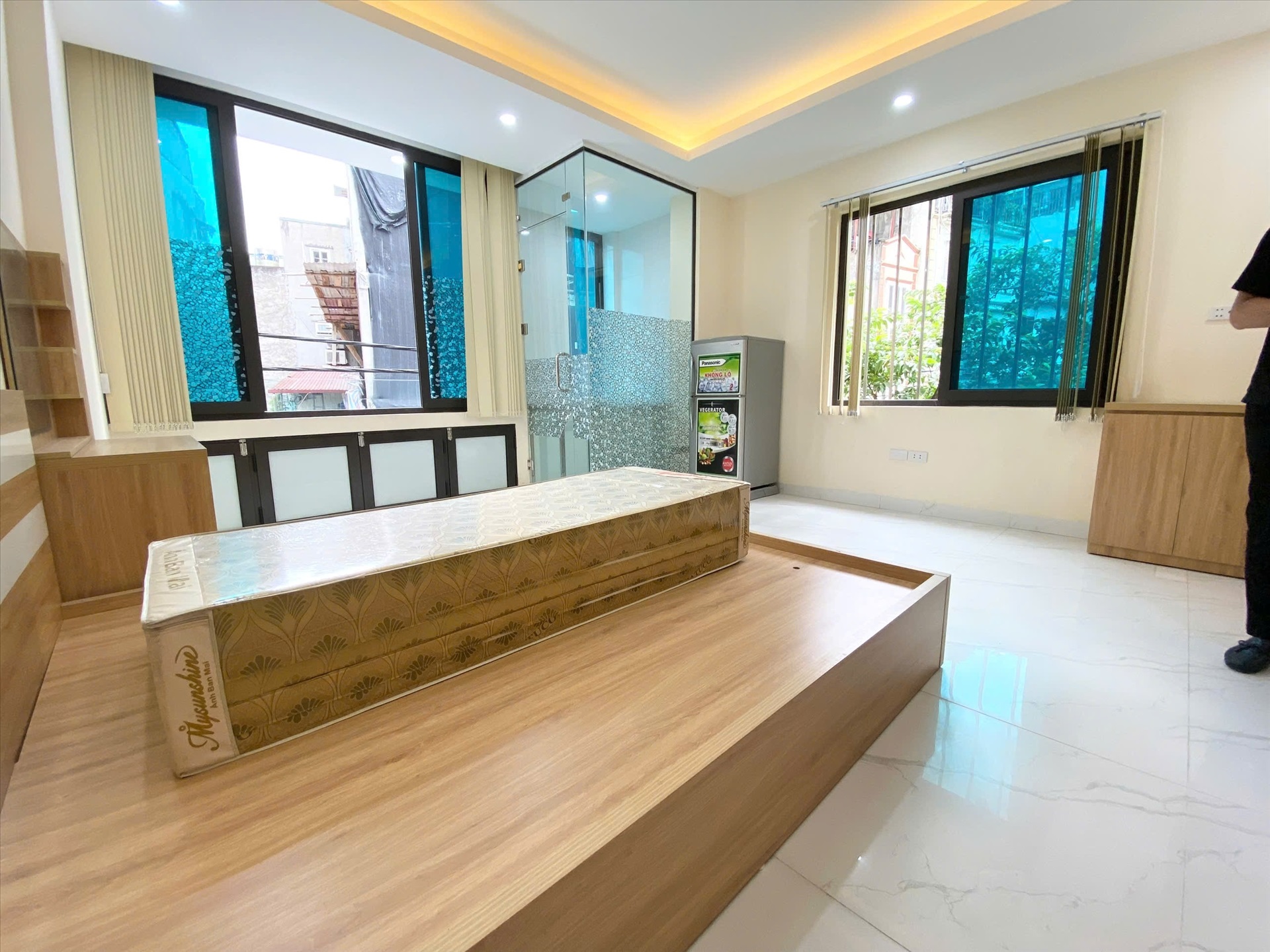Phòng trọ Studio 30m2 tại HP Land Trần Hữu Tước - Đống Đa - Phòng ngủ