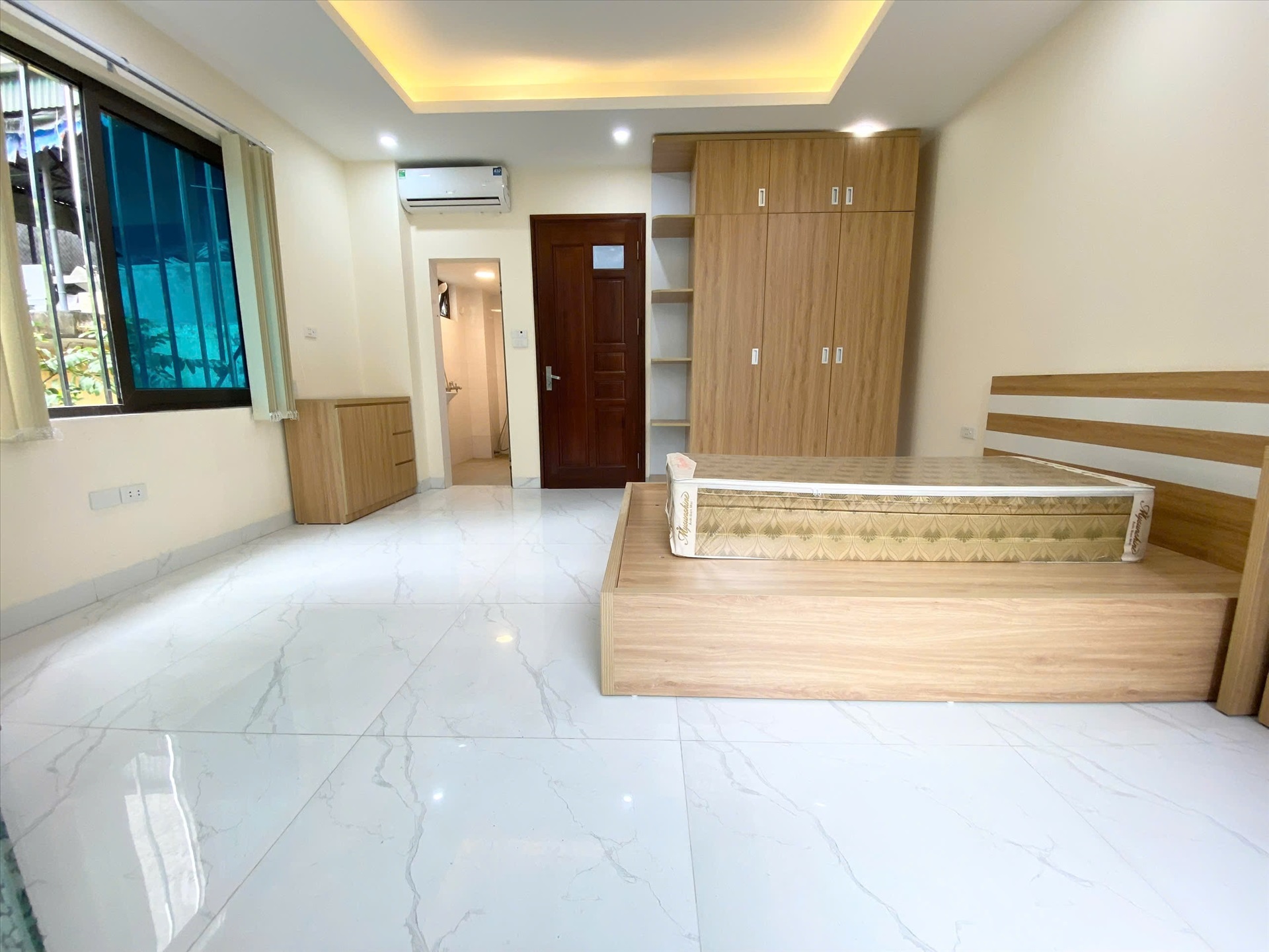 Phòng trọ Studio 30m2 tại HP Land Trần Hữu Tước - Đống Đa - Phòng ngủ
