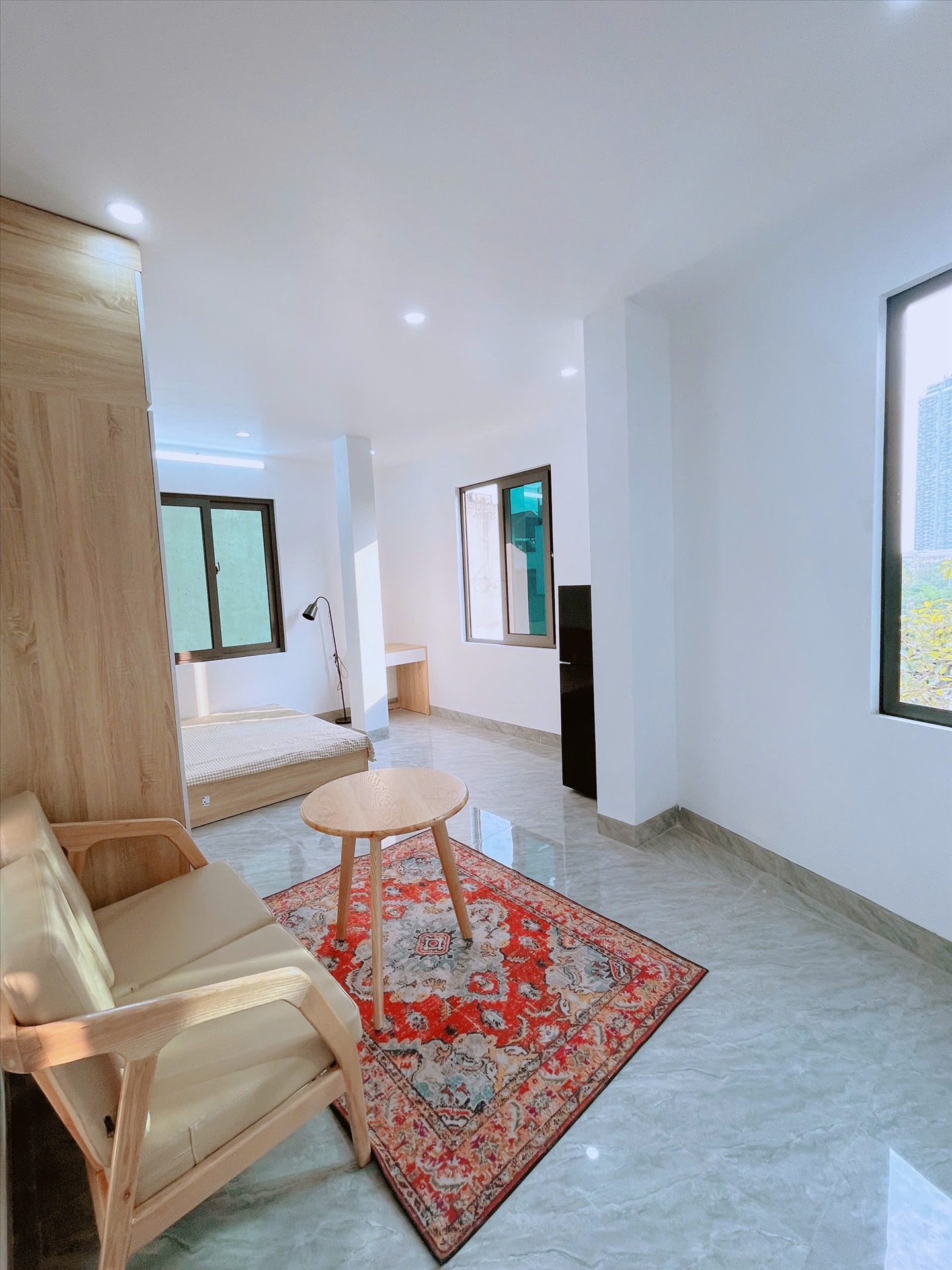 Phòng trọ Studio 28m2 tại CH Home Mễ Trì - Nam Từ Liêm - Phòng ngủ