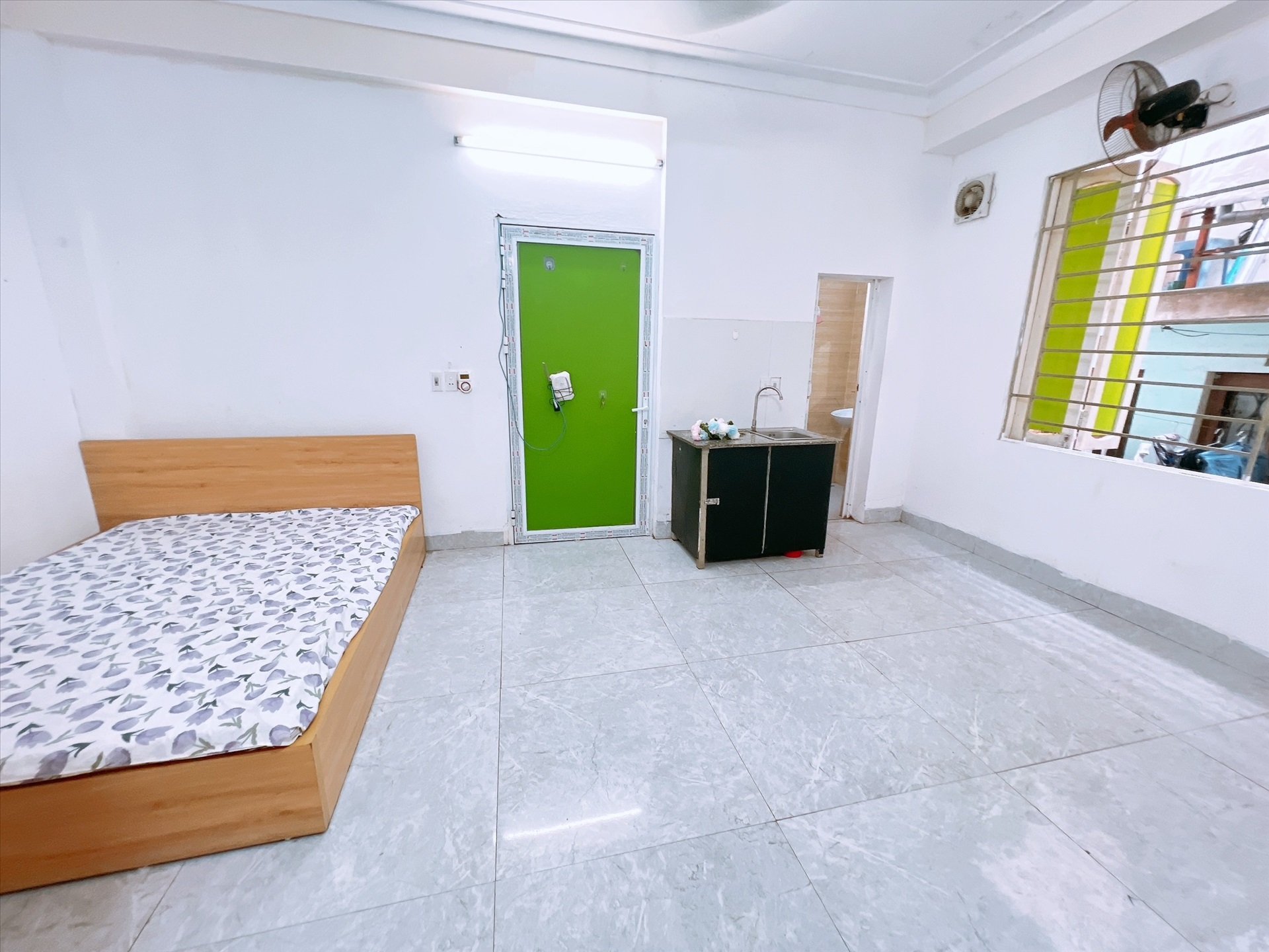 Phòng trọ Studio 25m2 tại Happyhomes Yên Hòa - Cầu Giấy - Phòng ngủ