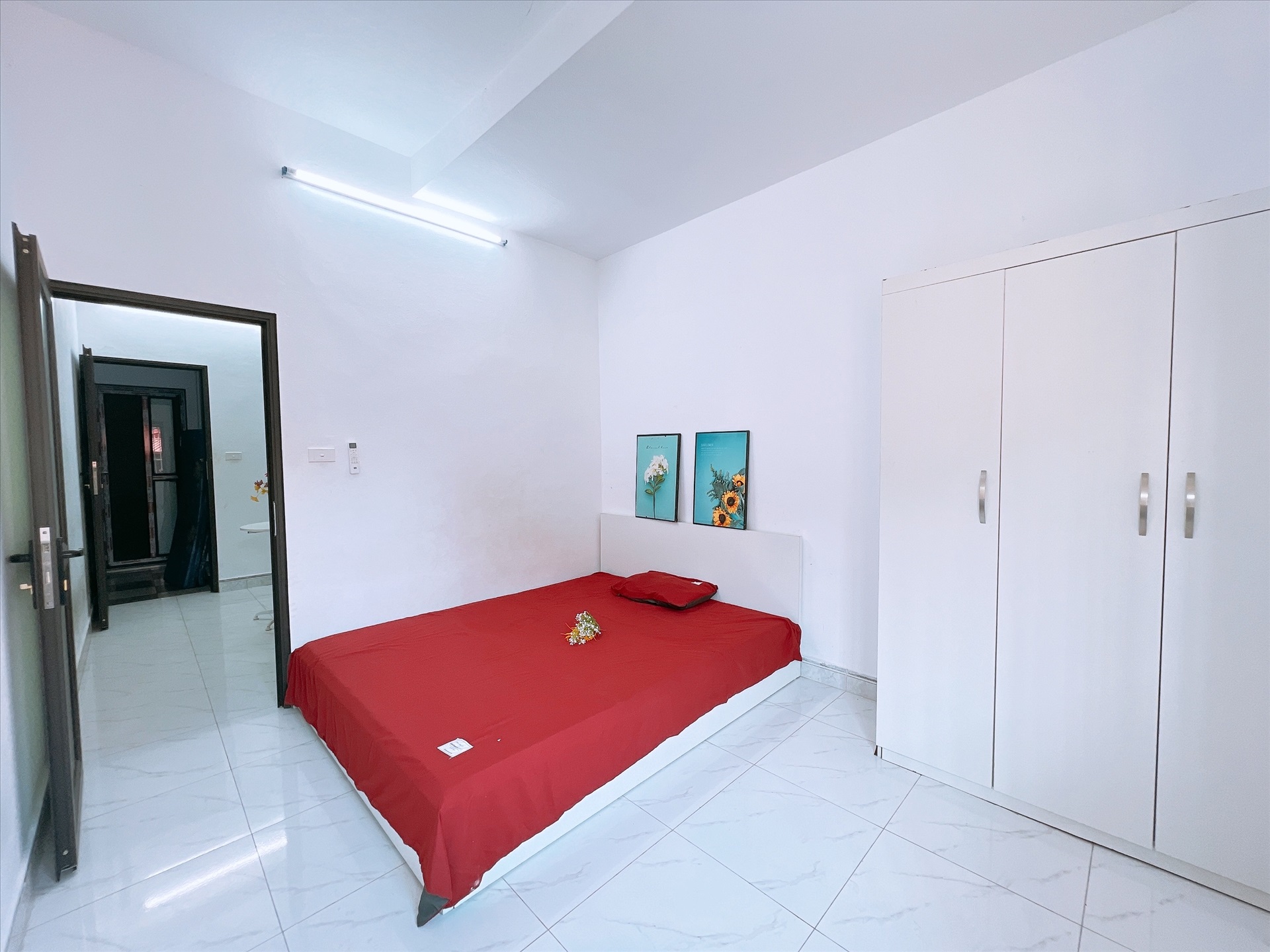 Phòng trọ Studio 25m2 tại Happyhomes Hồ Tùng Mậu - Cầu Giấy - Phòng ngủ