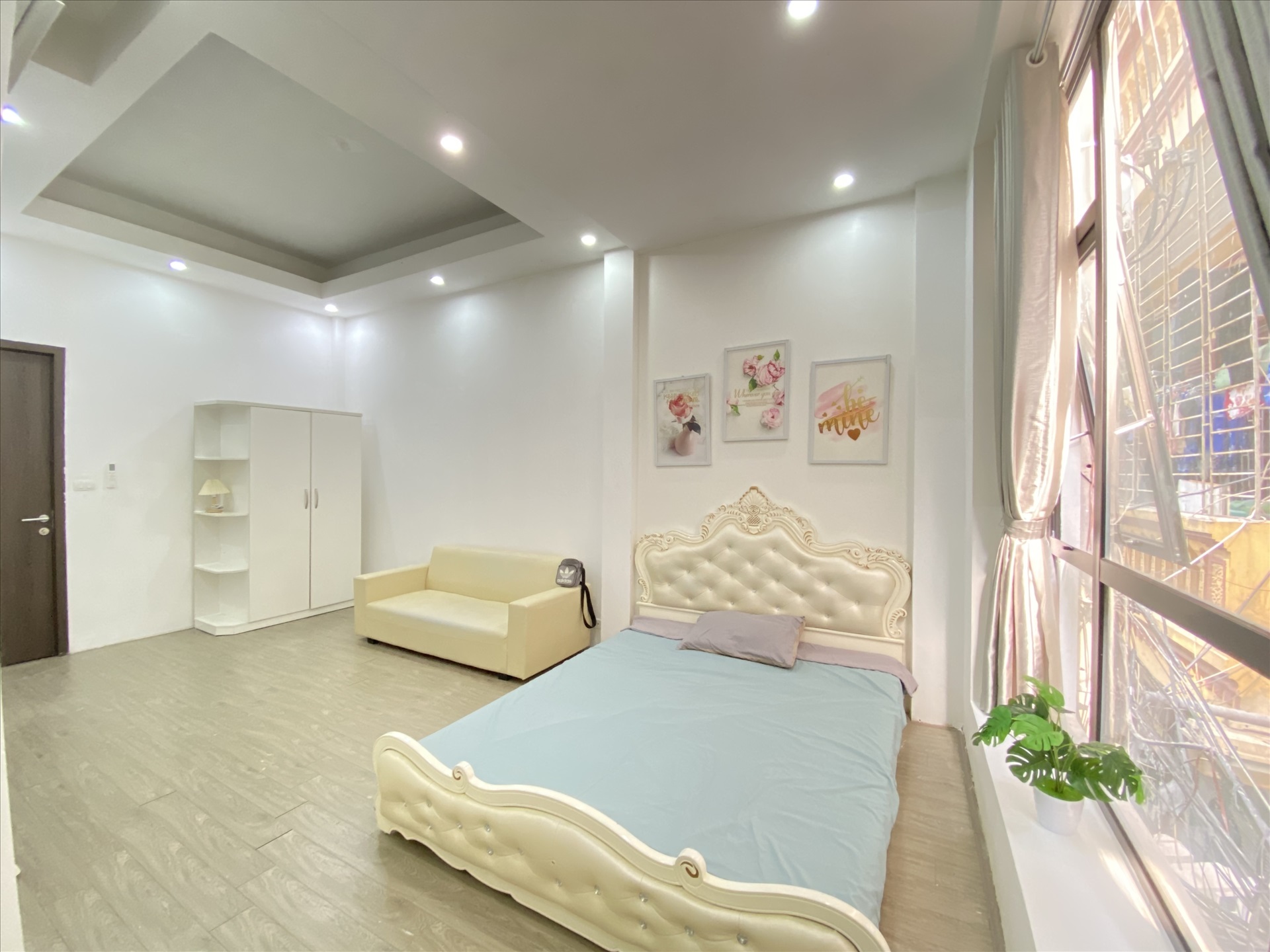 Phòng trọ Studio 25m2 tại HappyHomes Trần Quốc Vượng - Cầu Giấy - Phòng ngủ