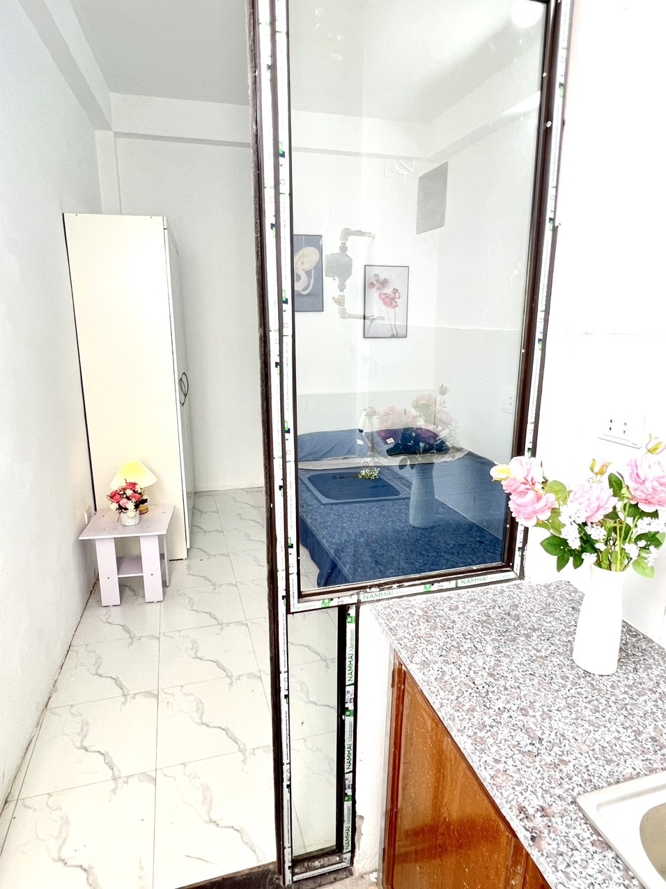 Phòng trọ 1 Phòng ngủ 25m2 tại HappyHomes Hồ Tùng Mậu - Bắc Từ Liêm - Phòng bếp