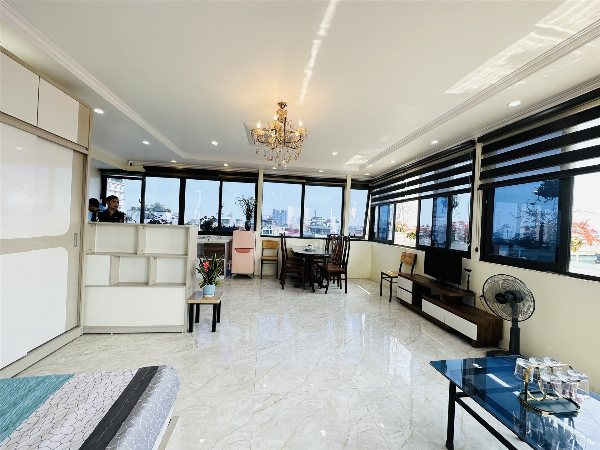 Phòng trọ Studio 40m2 tại GD Home 1 Võng Thị - Tây Hồ - Phòng khách