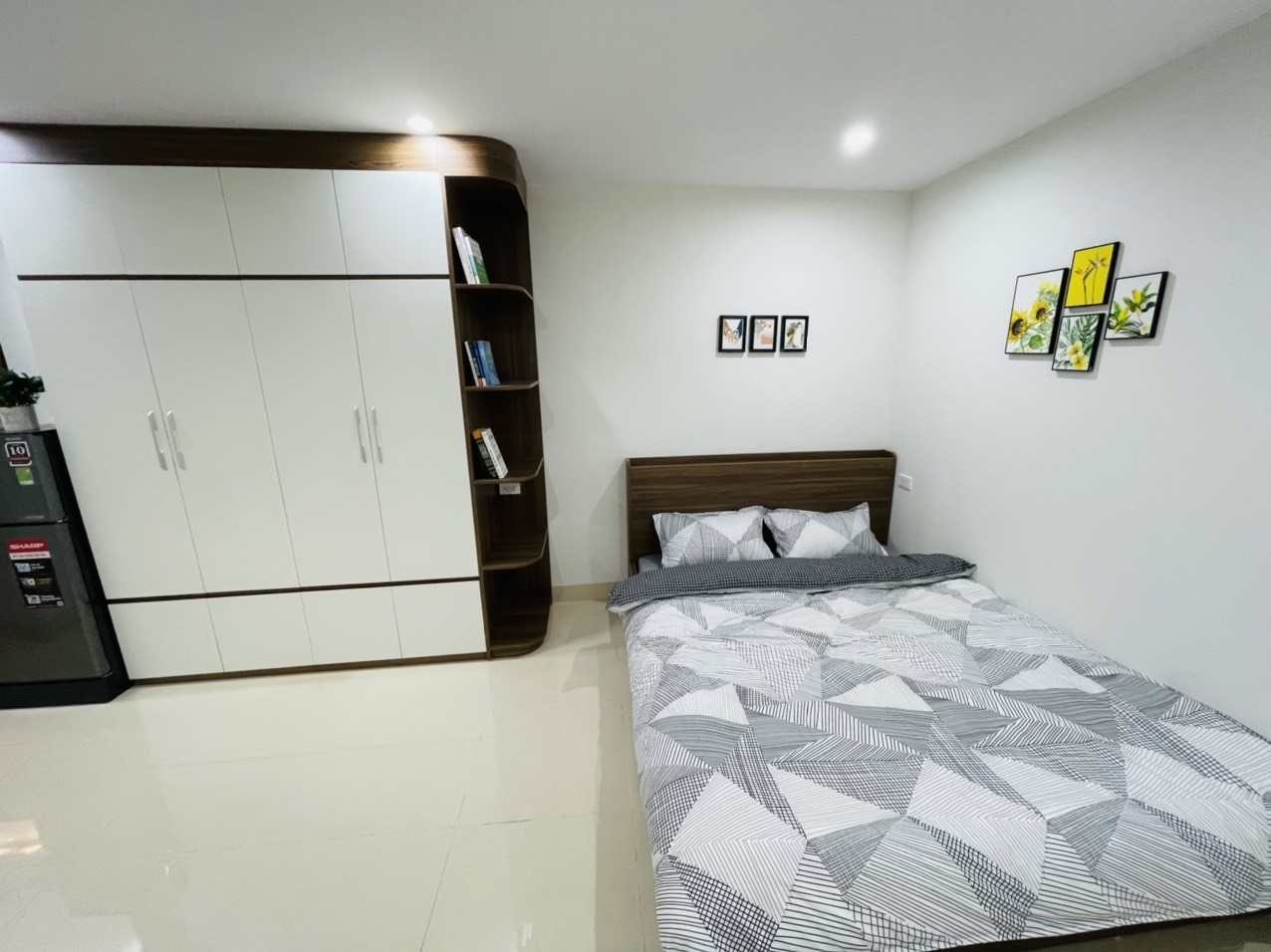 Phòng trọ Studio 22m2 tại Airstay Vũ Ngọc Phan - Đống Đa - Phòng ngủ