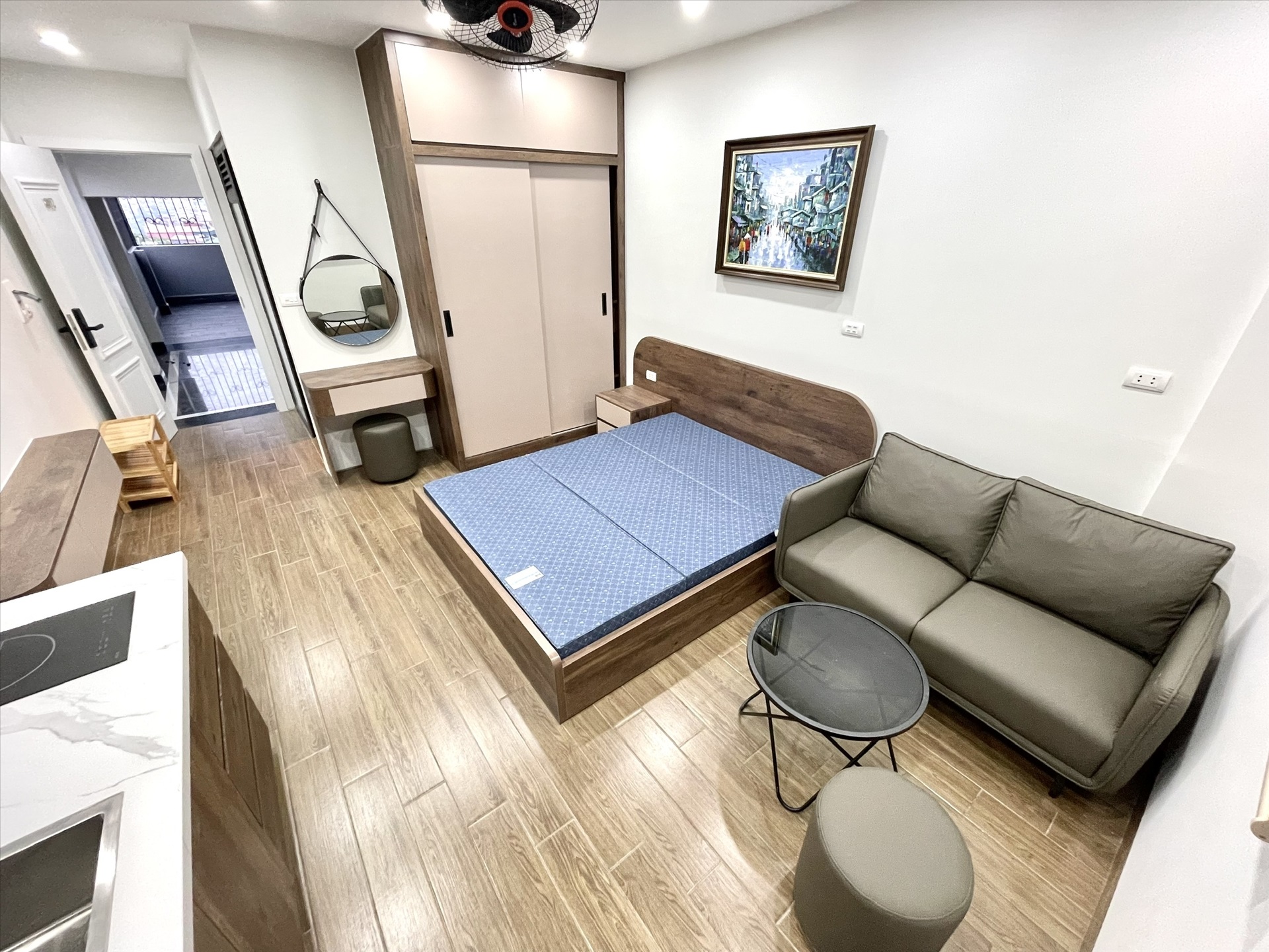 Phòng trọ Studio 40m2 tại Airstay Vương Thừa Vũ - Thanh Xuân - Phòng ngủ