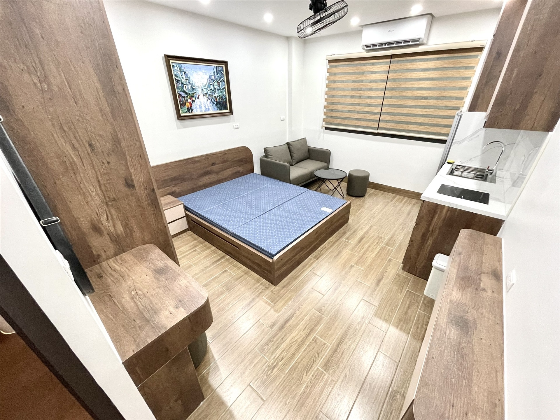 Phòng trọ Studio 40m2 tại Airstay Vương Thừa Vũ - Thanh Xuân - Phòng ngủ