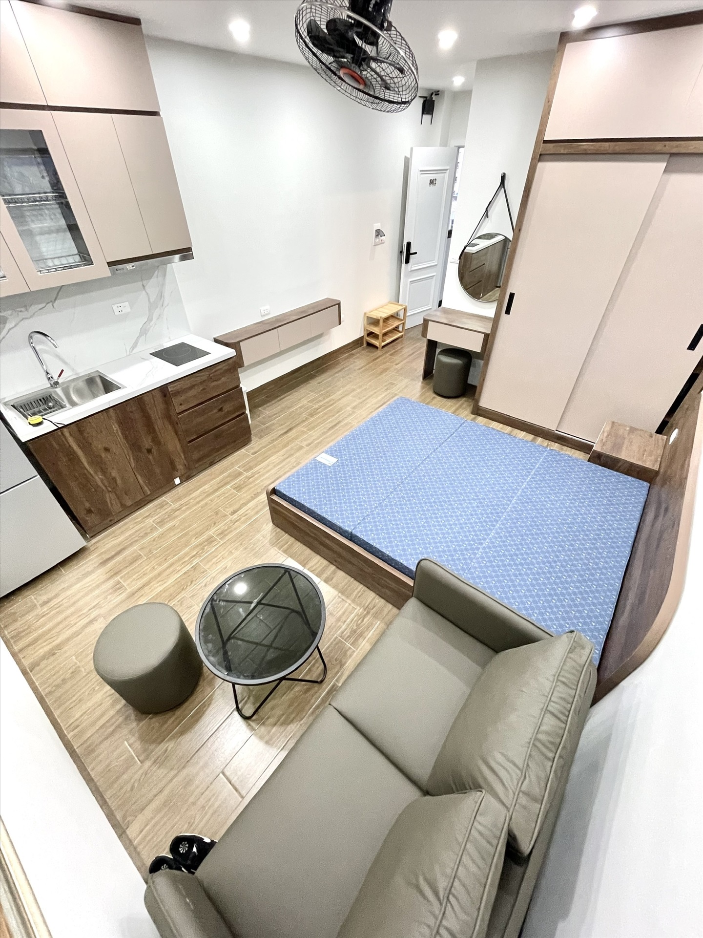 Phòng trọ Studio 40m2 tại Airstay Vương Thừa Vũ - Thanh Xuân - Phòng ngủ