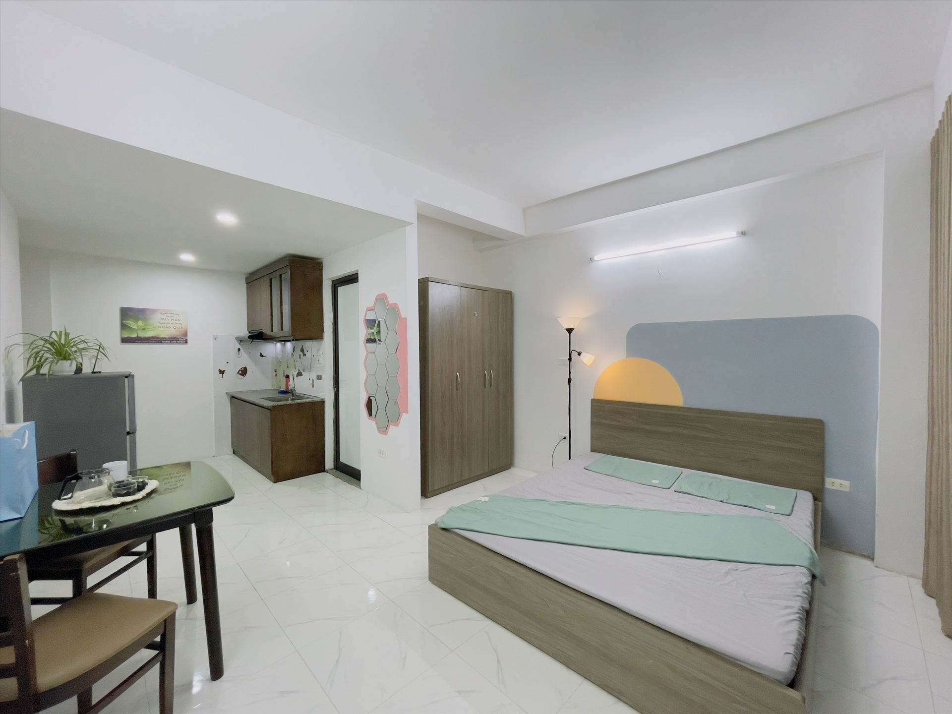 Phòng trọ Studio 37m2 tại Salahomes Nguyễn Ngọc Vũ - Cầu Giấy - Phòng ngủ