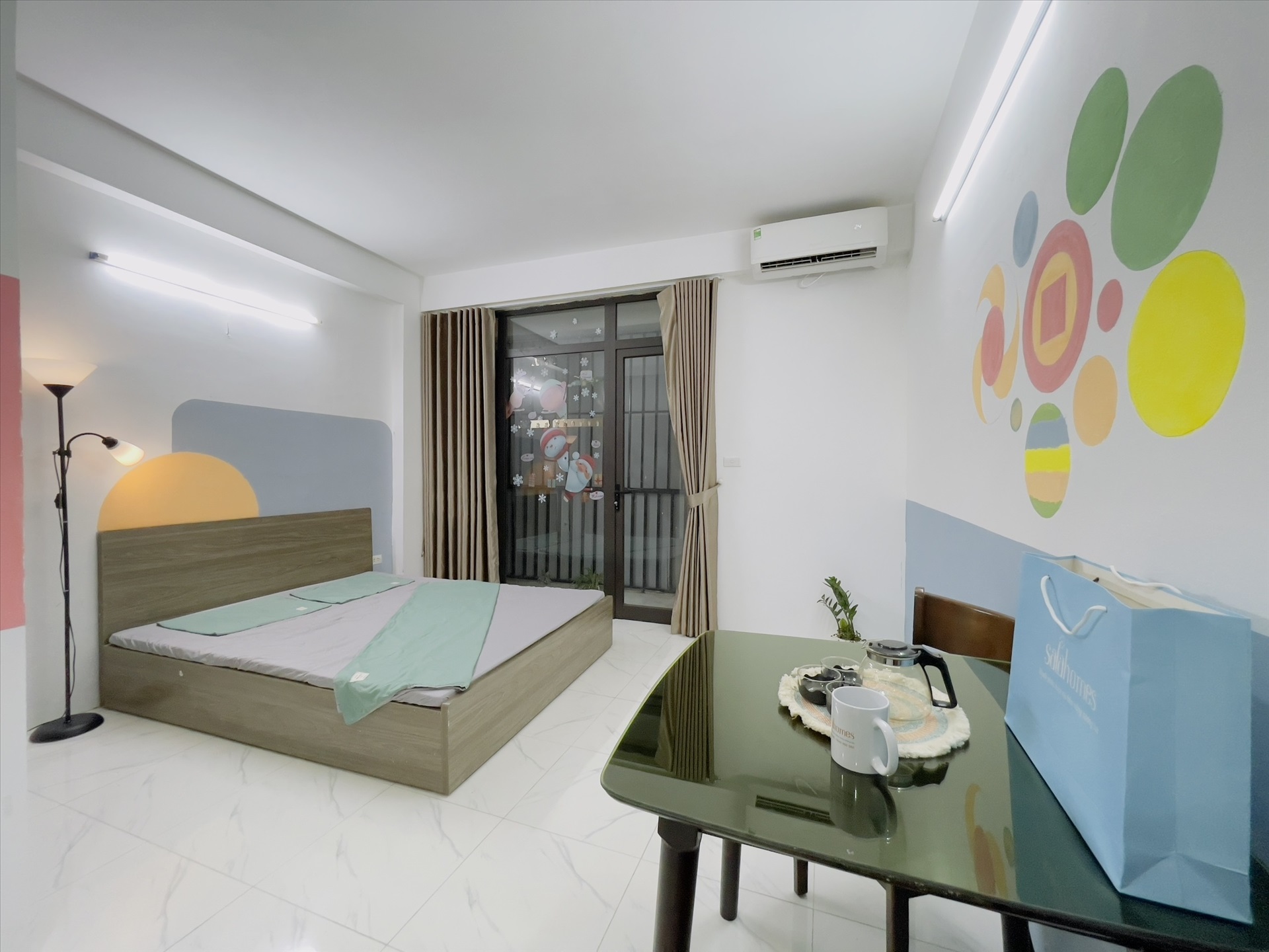 Phòng trọ Studio 37m2 tại Salahomes Nguyễn Ngọc Vũ - Cầu Giấy - Phòng ngủ