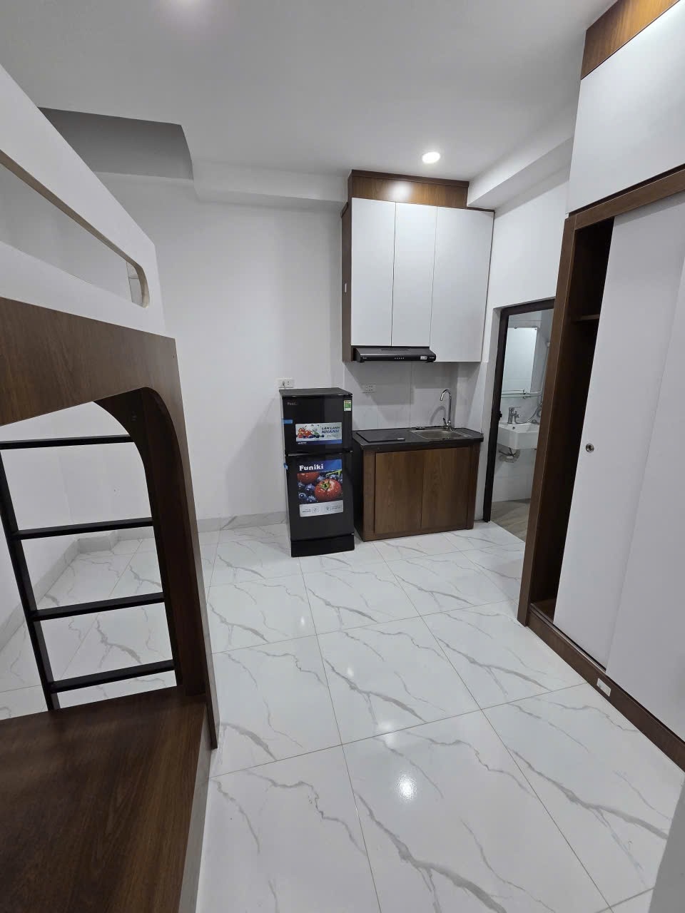 Phòng trọ Studio 25m2 tại TV Home Phú Đô - Nam Từ Liêm - Phòng ngủ
