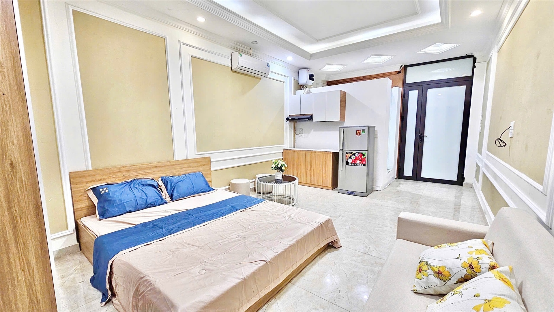 Phòng trọ Studio 30m2 tại Timehouse Mai Dịch - Cầu Giấy - Phòng ngủ
