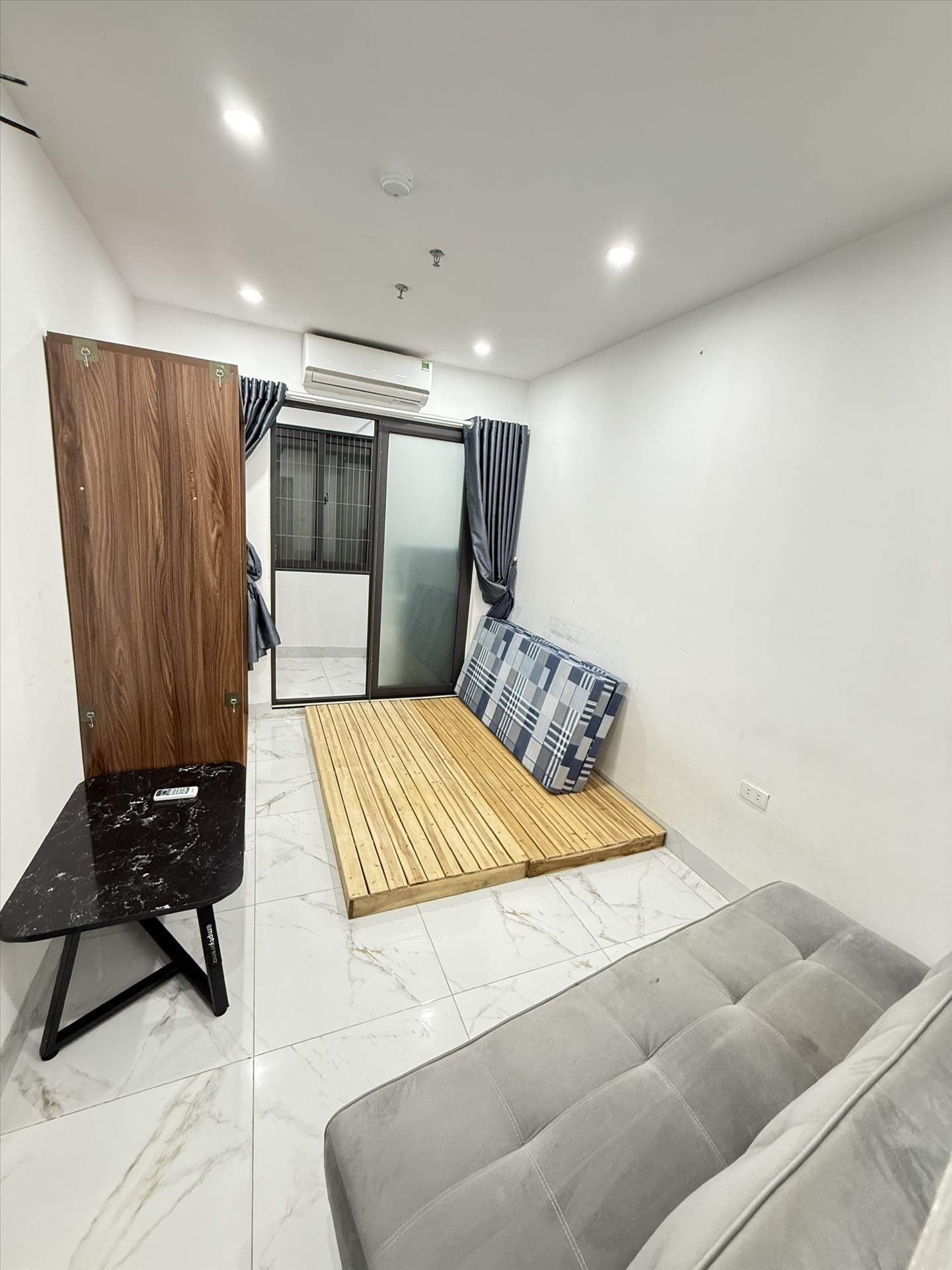 Phòng trọ Studio 25m2 tại NV Home Đồng Me - Nam Từ Liêm - Phòng ngủ